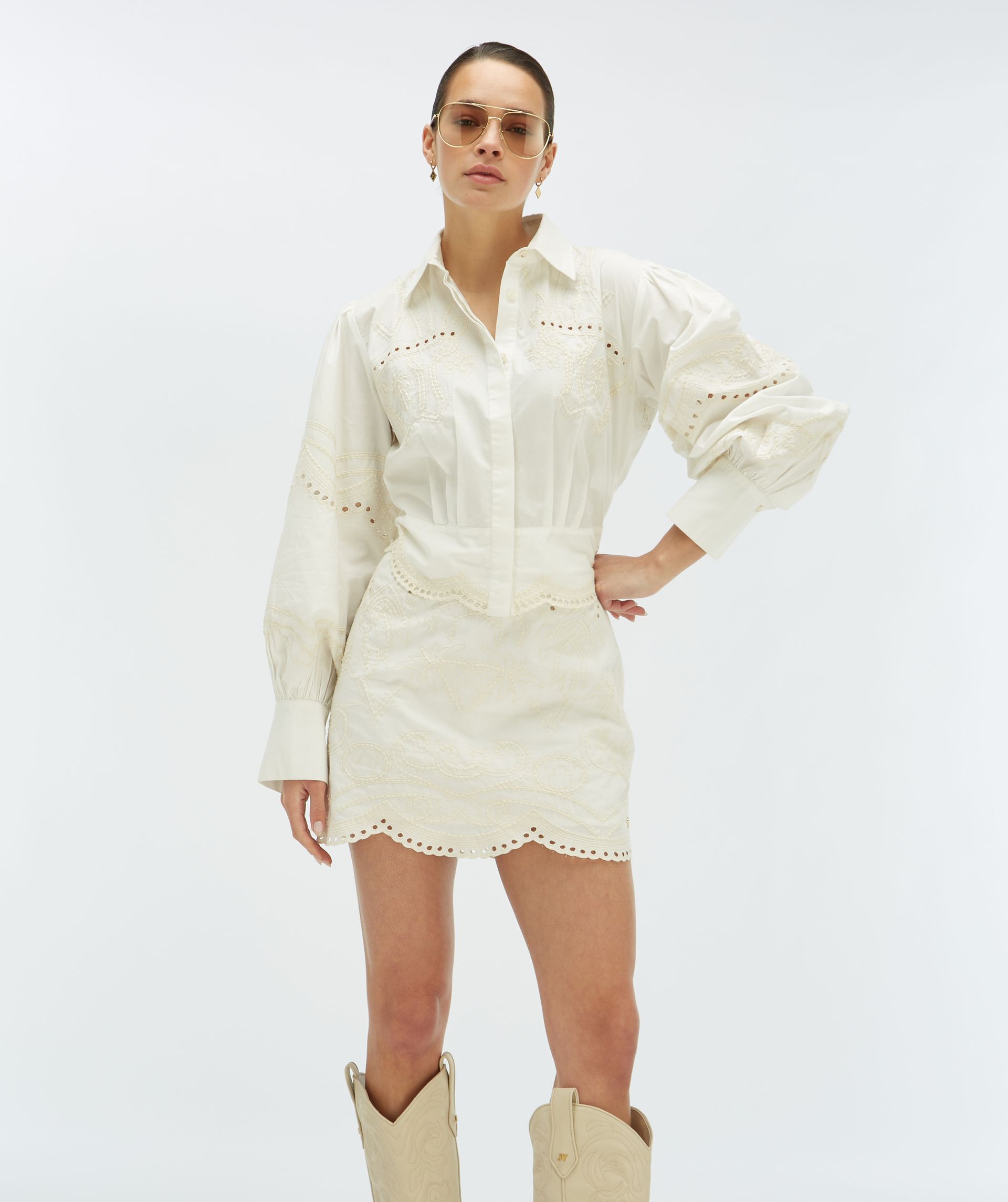 DAPHNE cropped blouse - Josh V