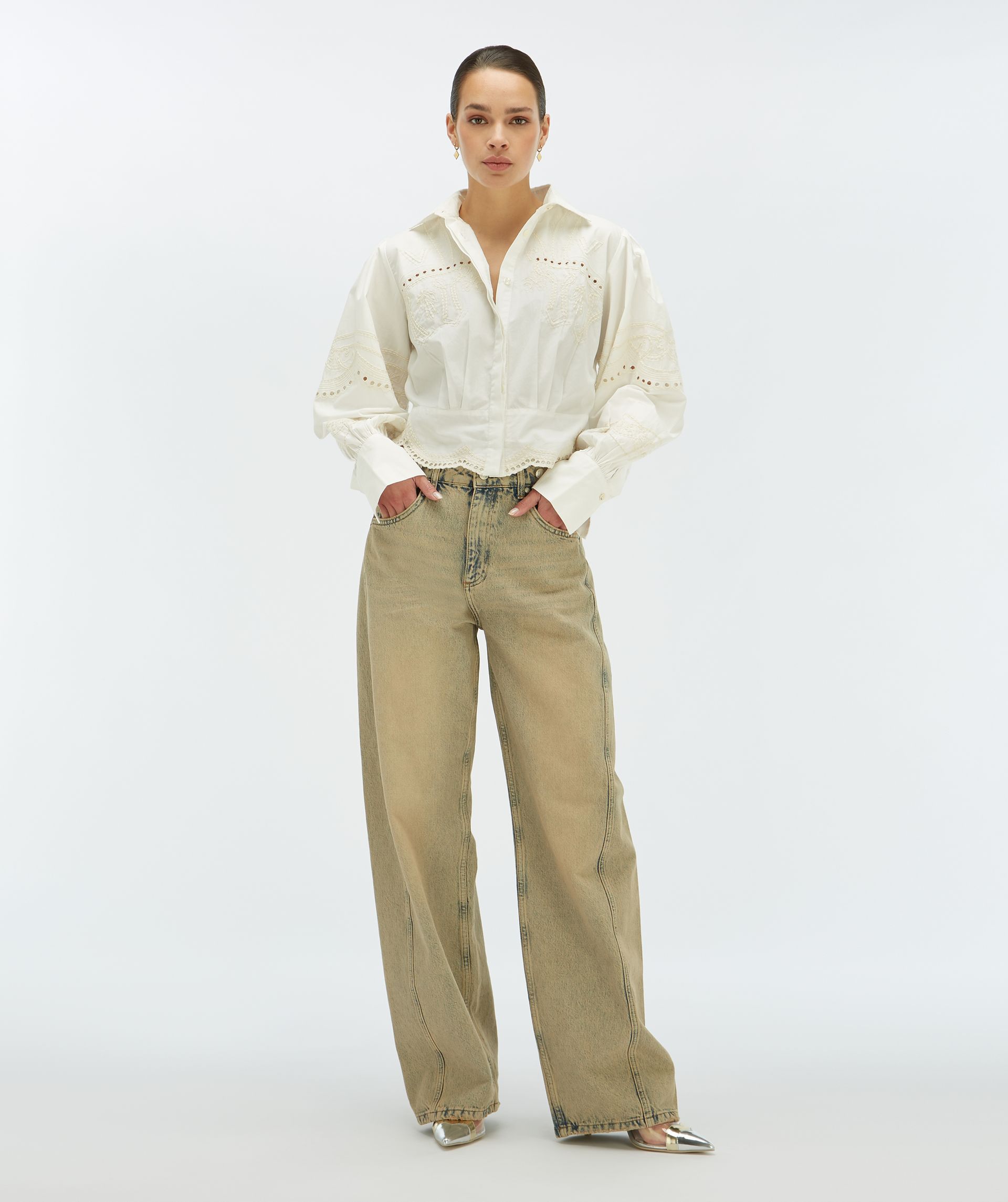 DAPHNE cropped blouse - Josh V