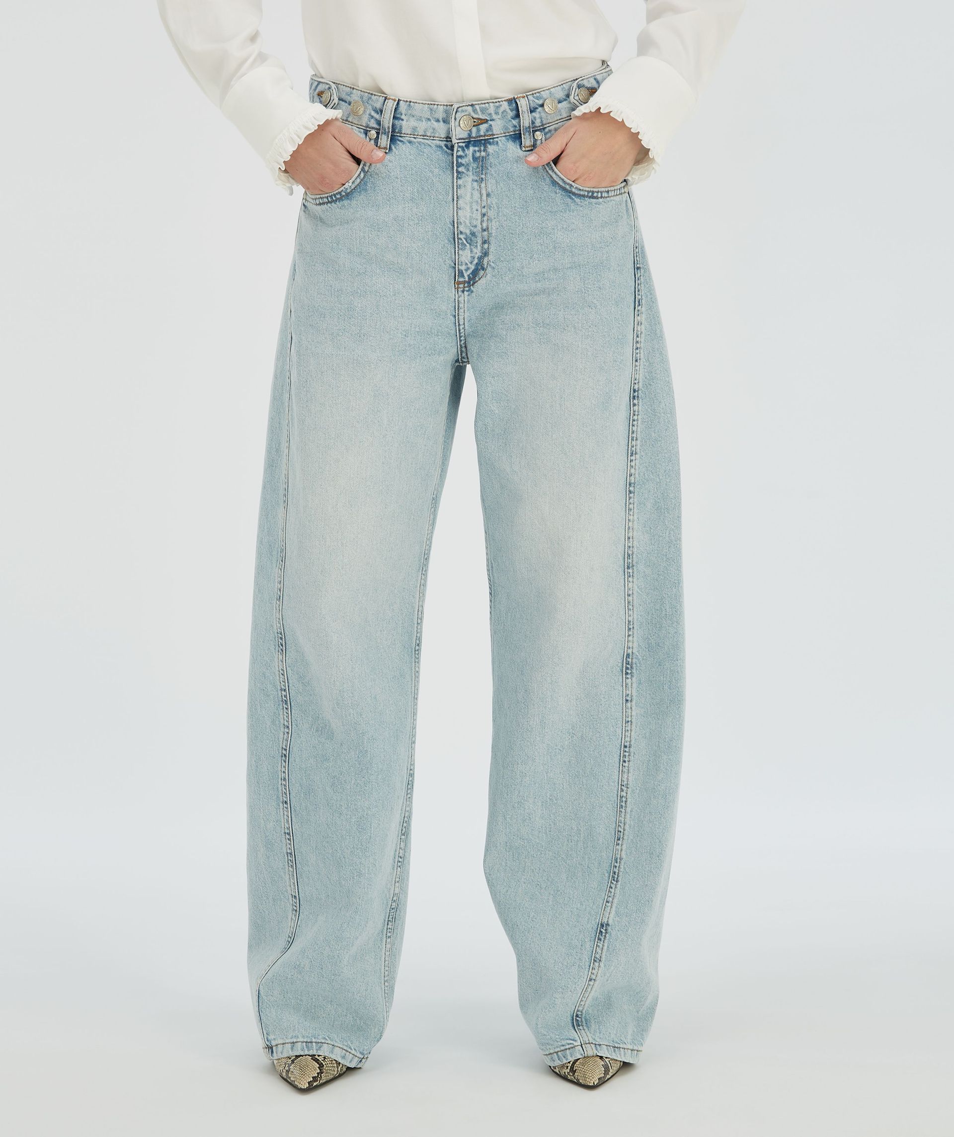 DEWI mid rise balloon fit jeans