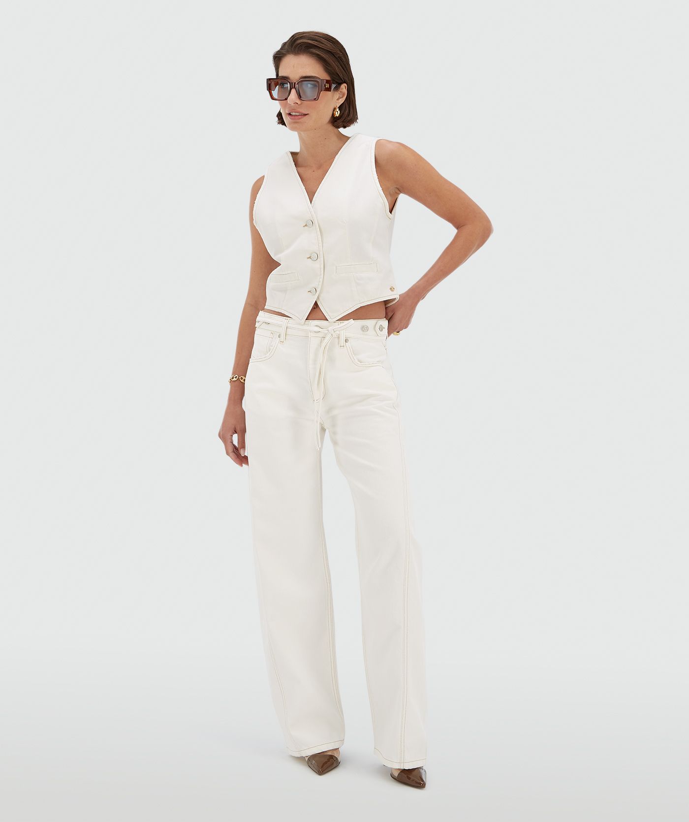 DEWI mid-rise balloon fit jeans