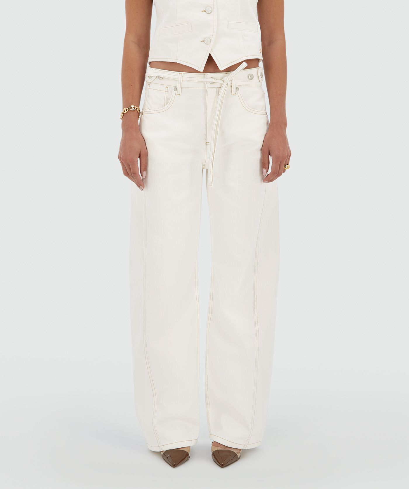 DEWI mid-rise balloon fit jeans