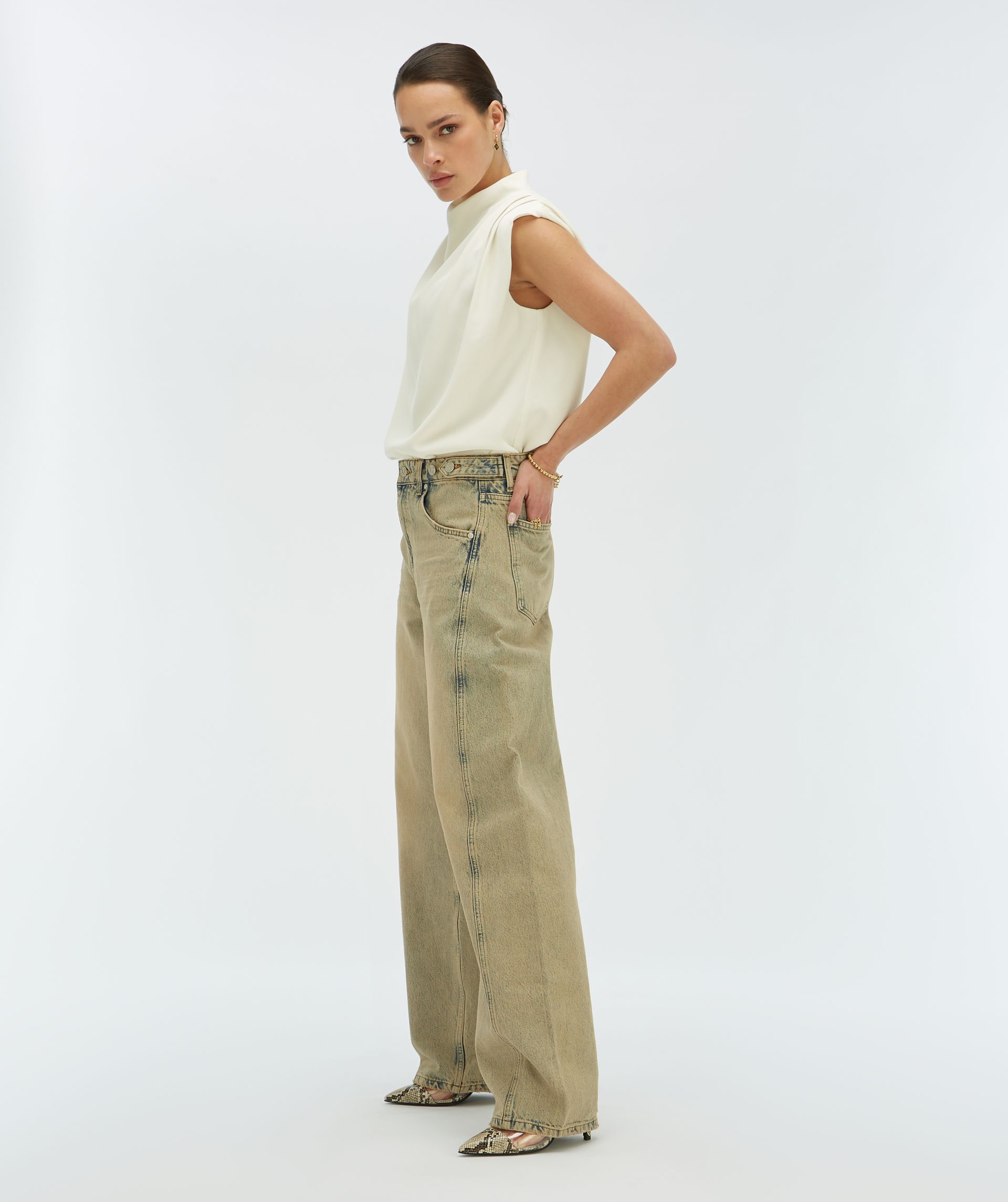 DEWI mid rise balloon fit jeans - Josh v