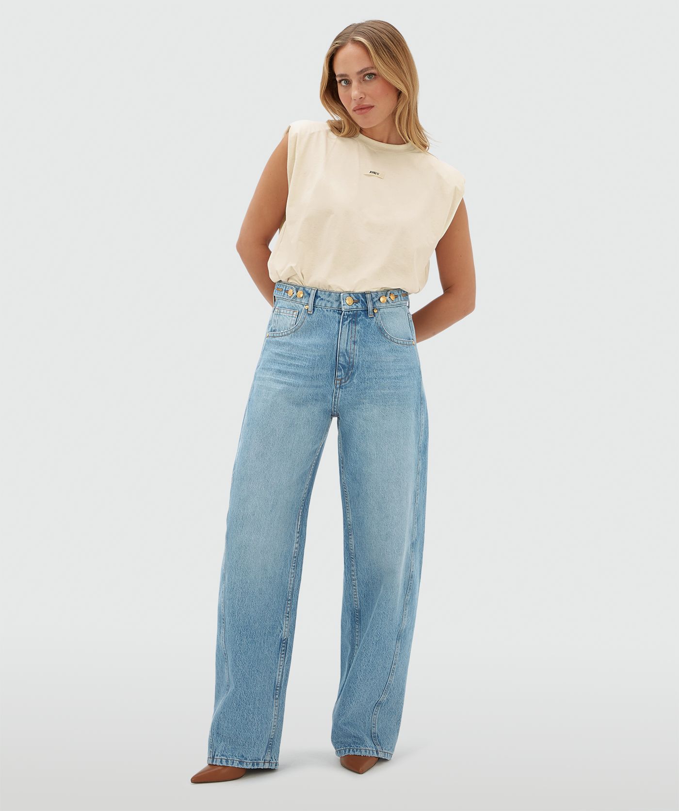 JV-DEWI mid rise balloon fit jeans