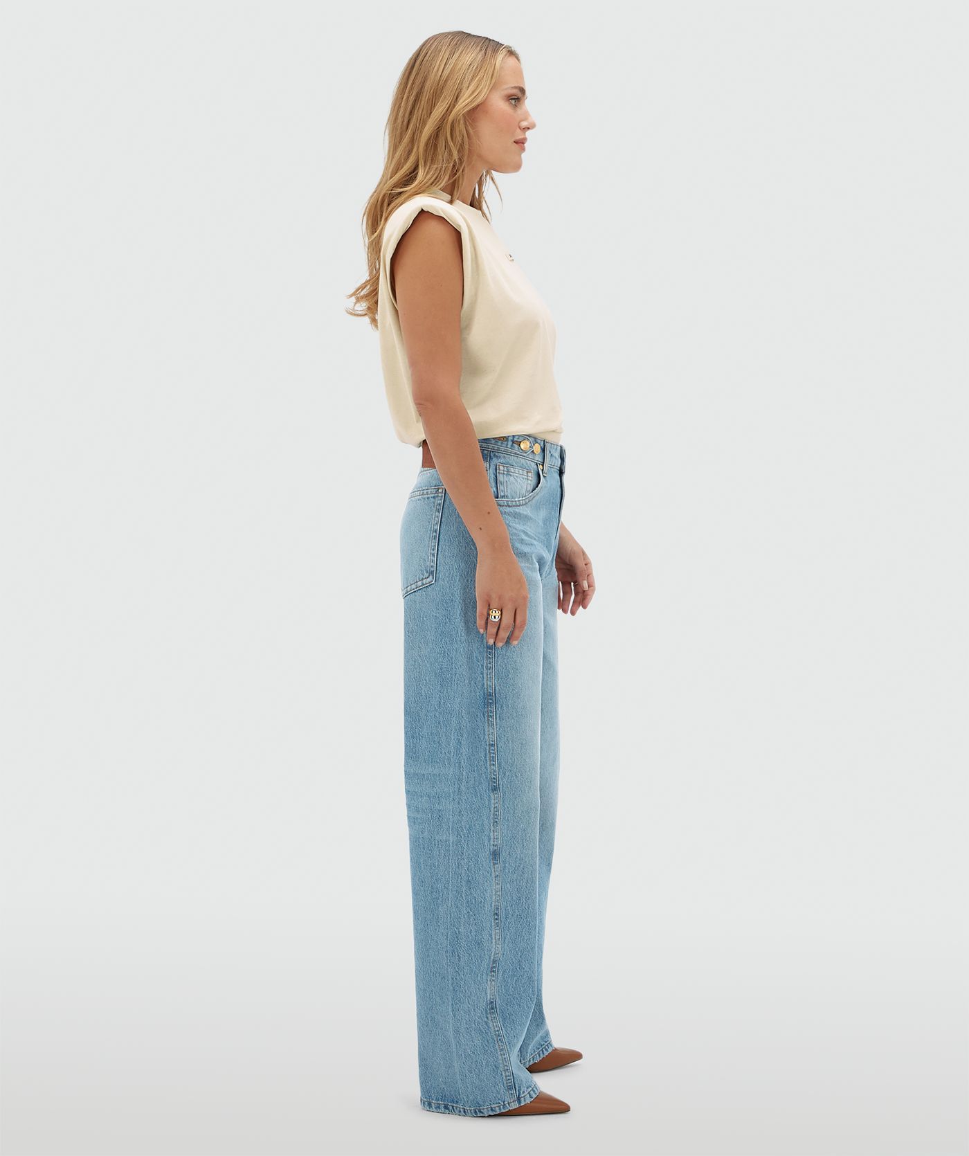 JV-DEWI mid rise balloon fit jeans