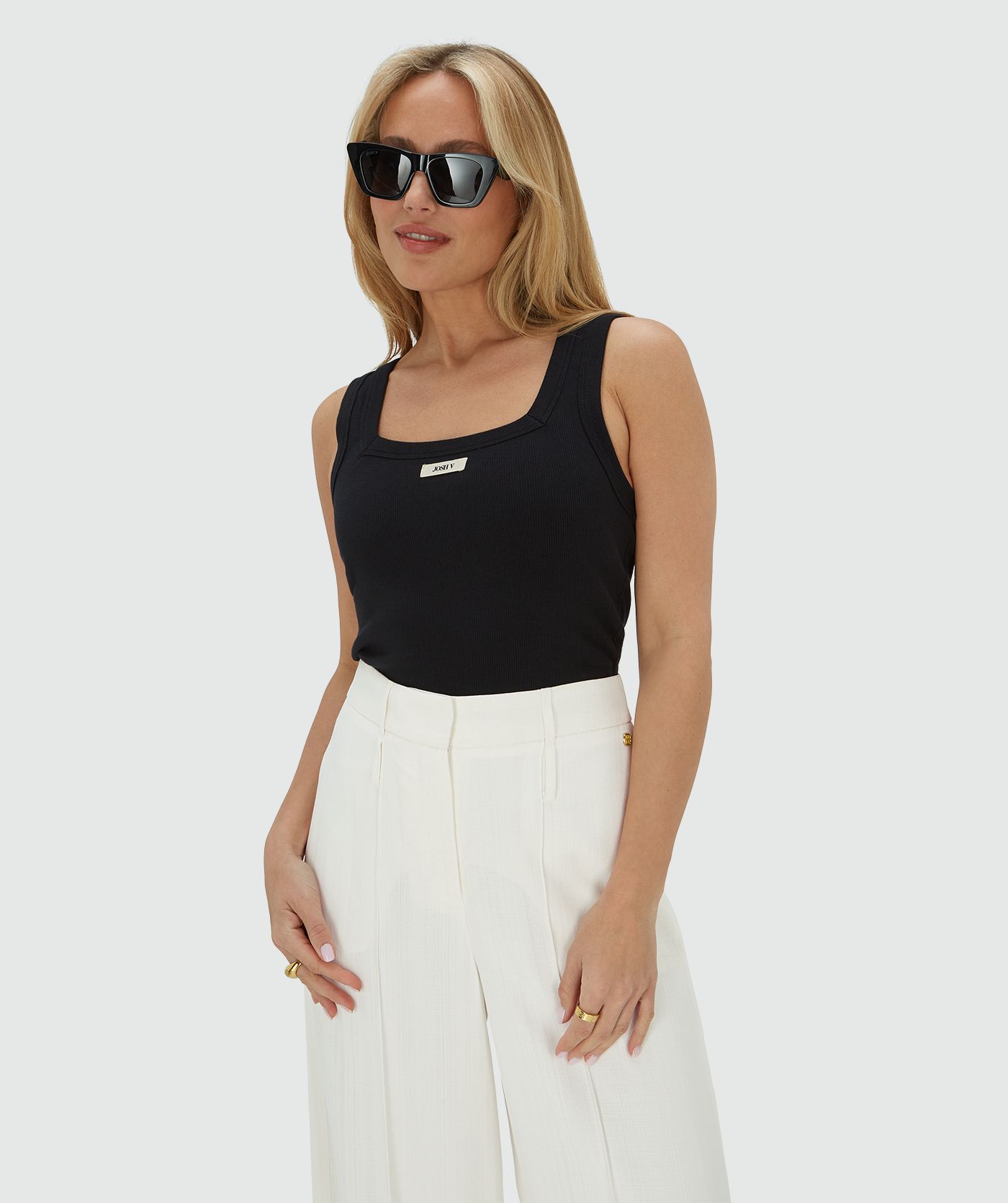 DIEDA fitted top met logo 