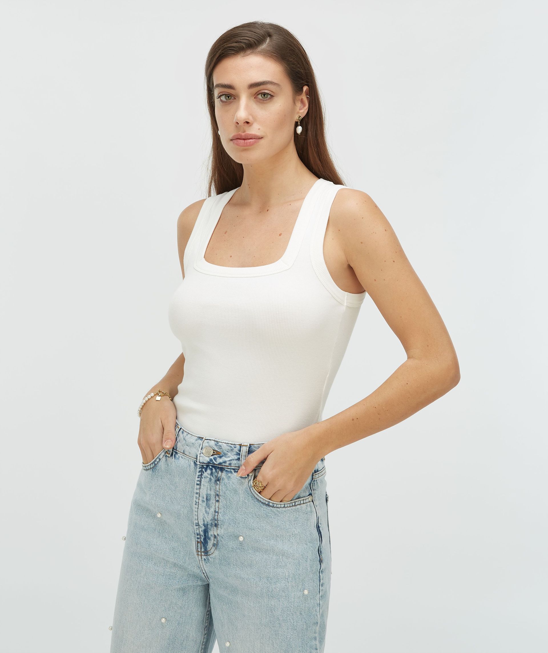 DIEDA fitted top met logo