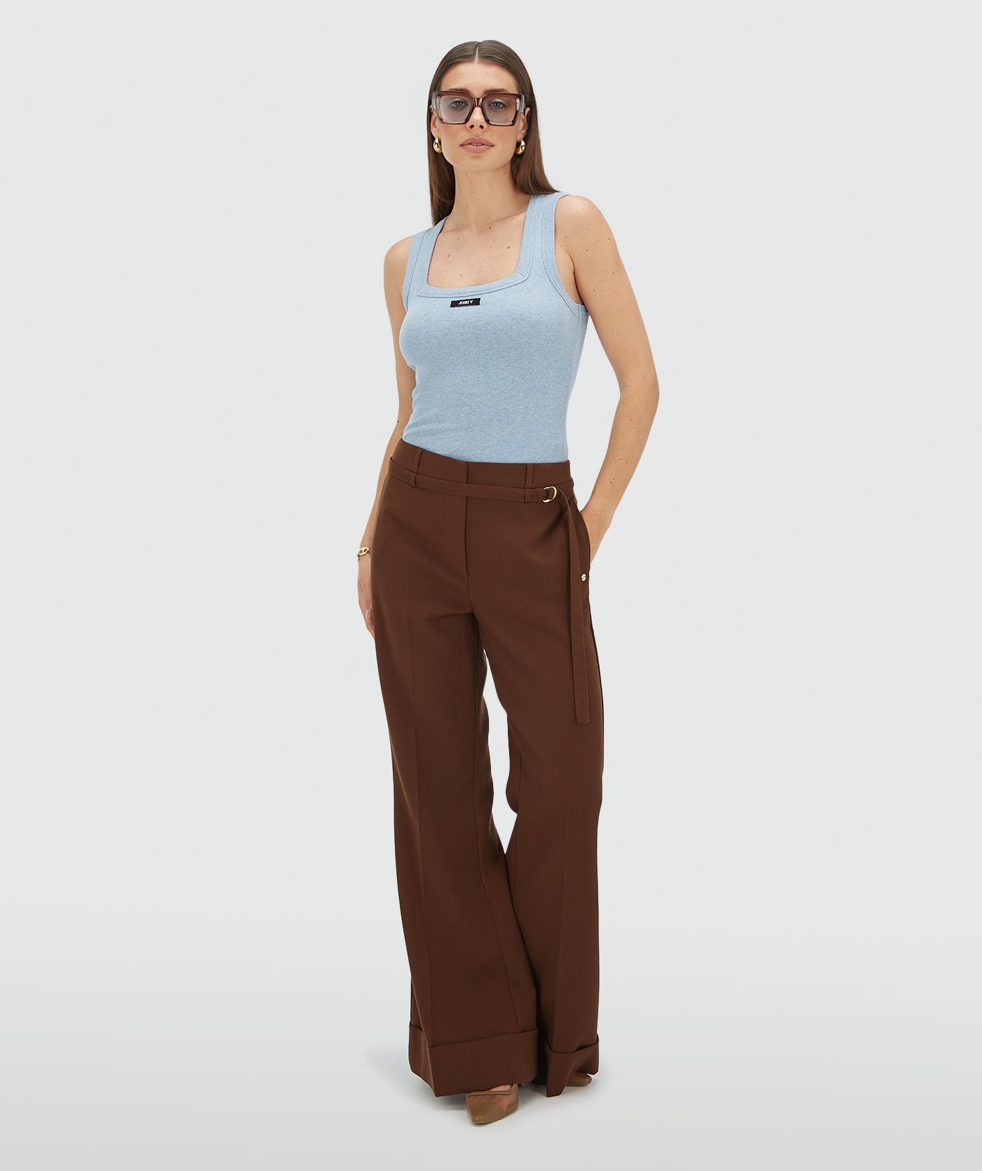 DIEDA fitted top met logo