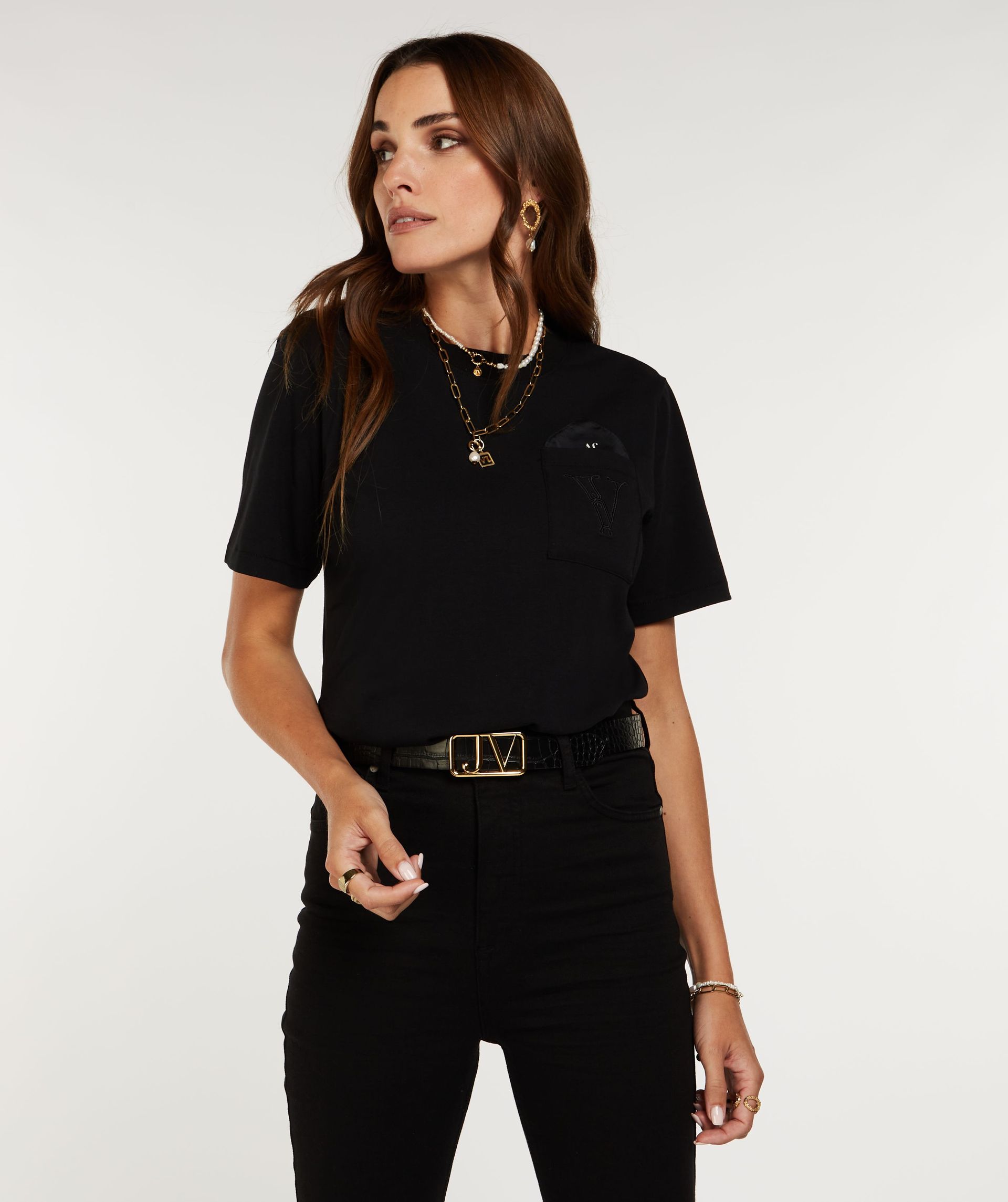 DORIE POCKET SCARF T-shirt