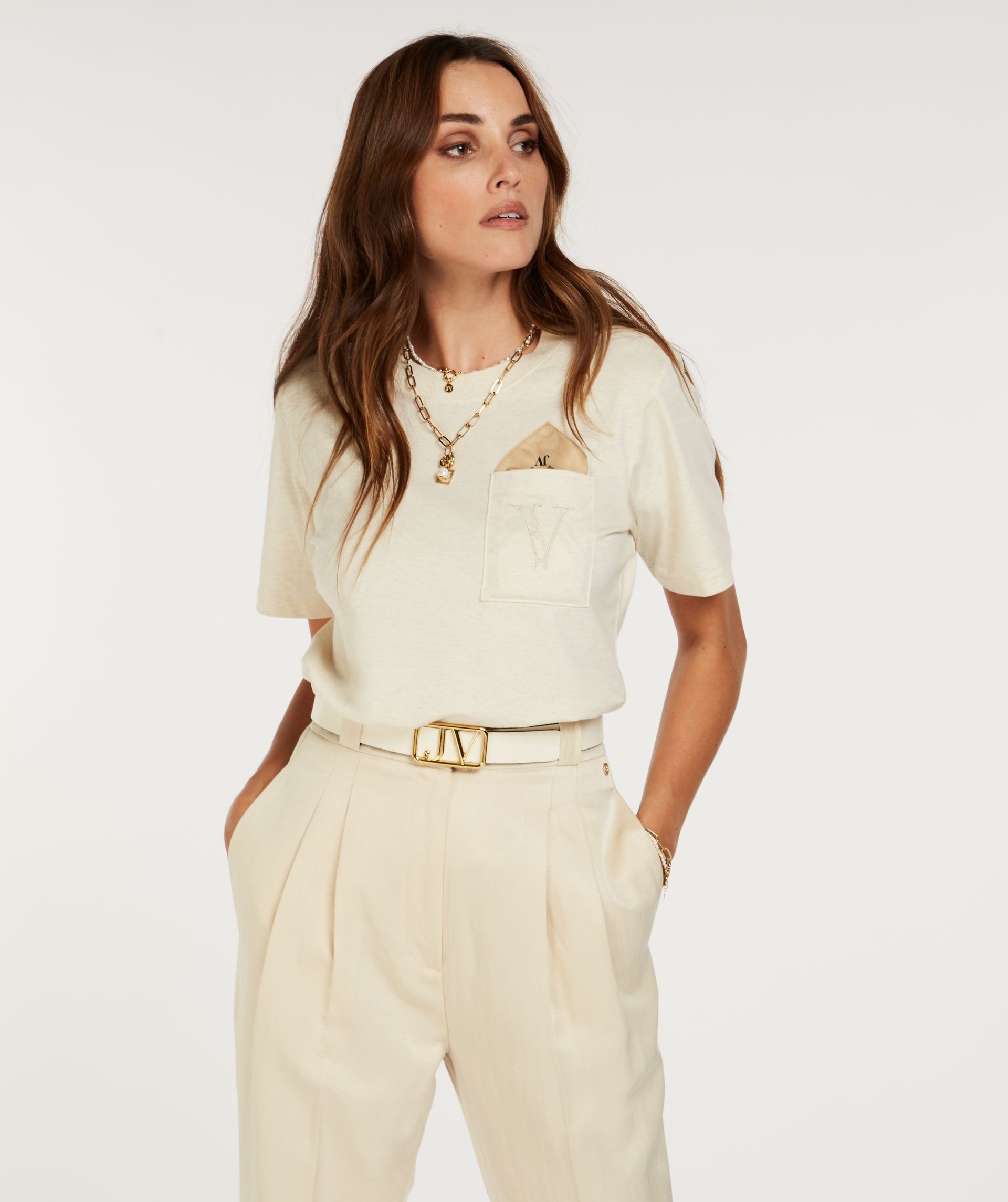 DORIE POCKET SCARF T-shirt