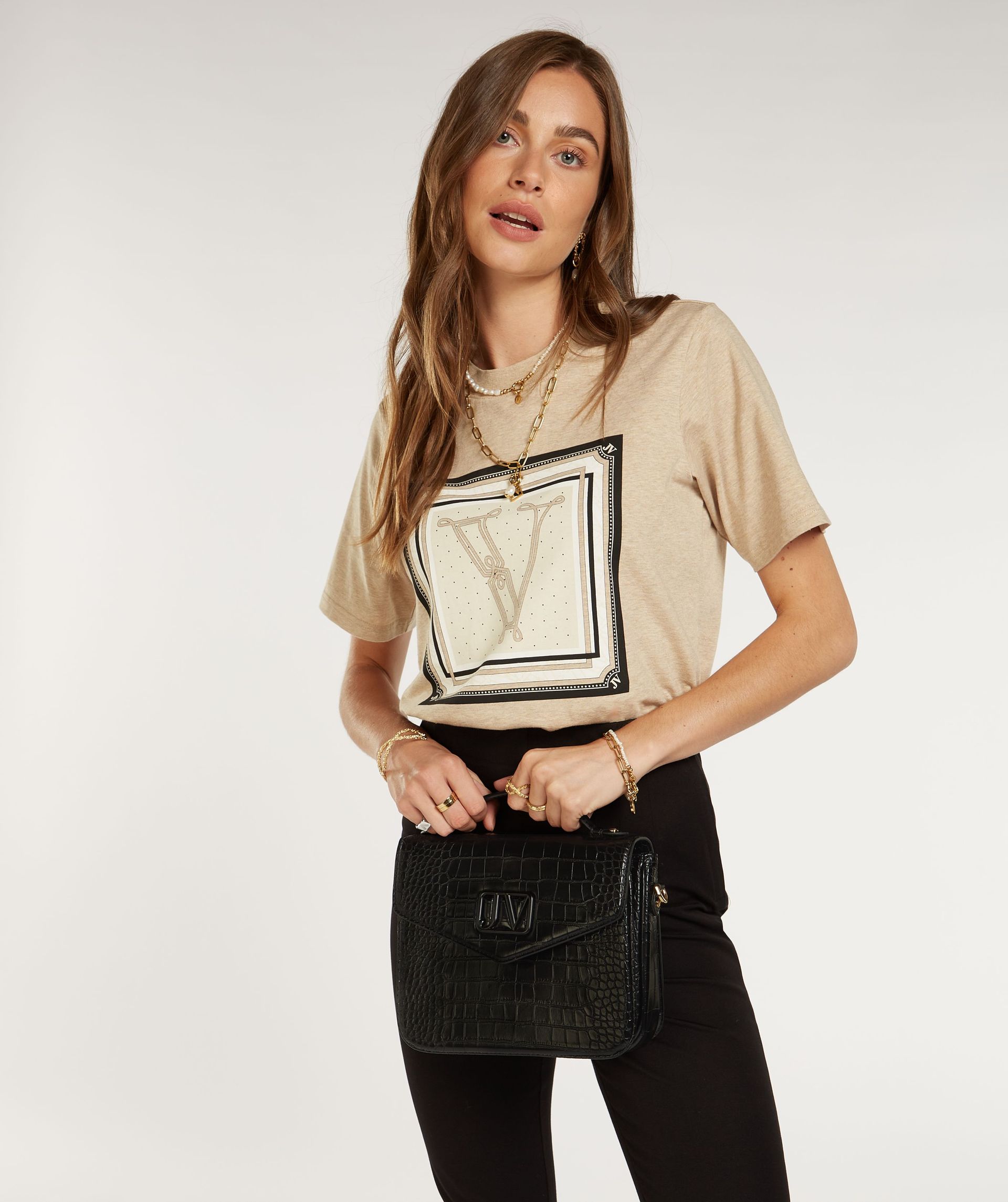 DORIE SCARF PRINT T-shirt