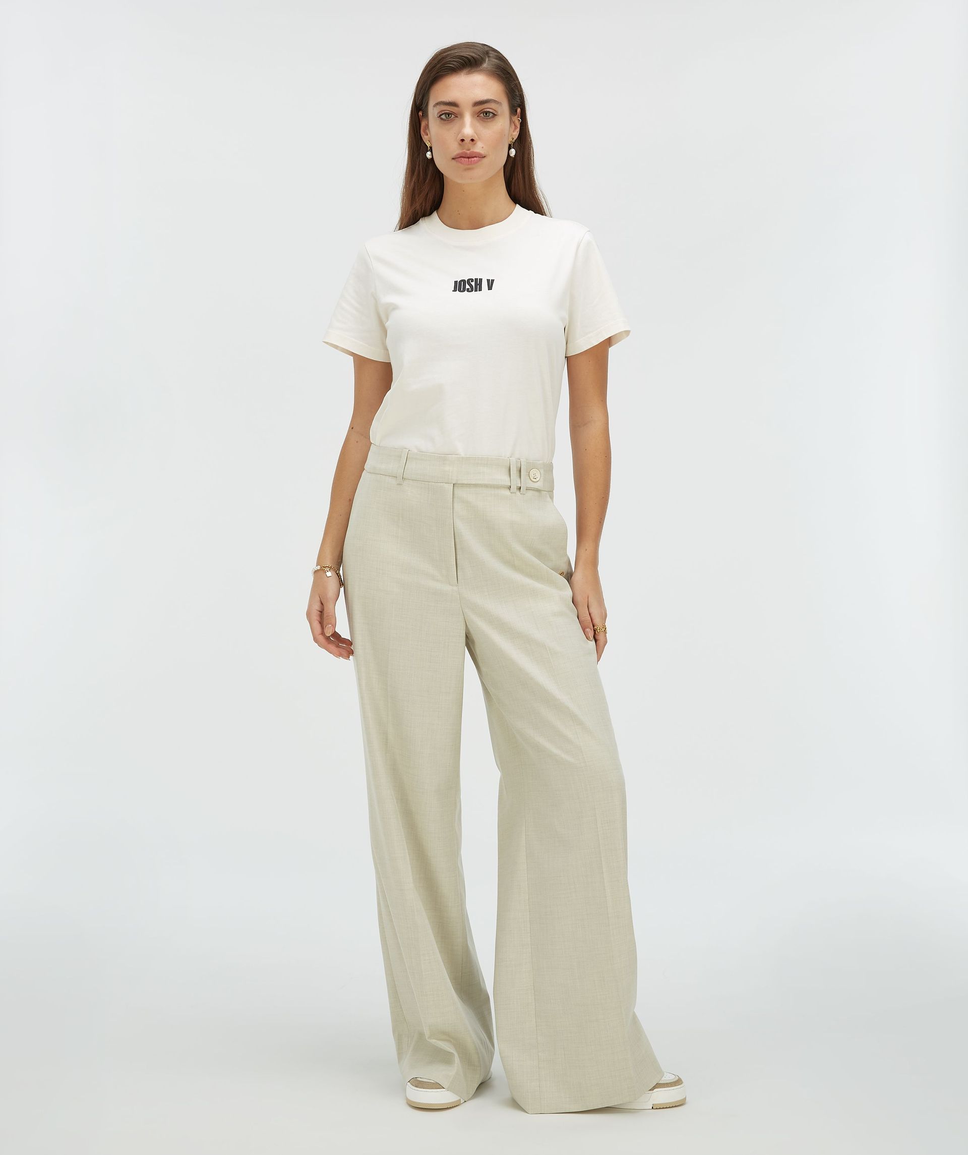 DORIE regular fit T-shirt met logo