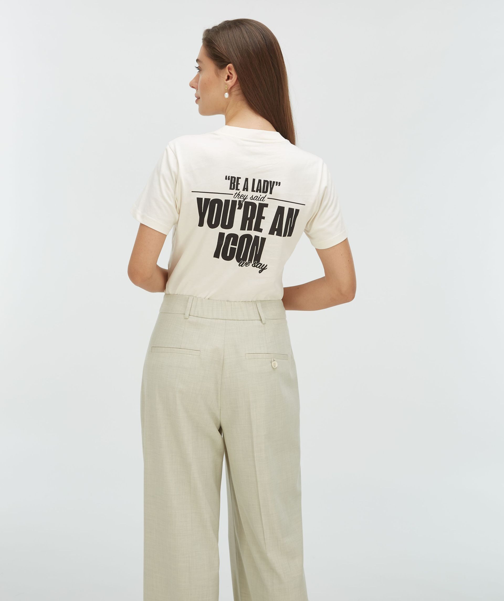 DORIE regular fit T-shirt met logo