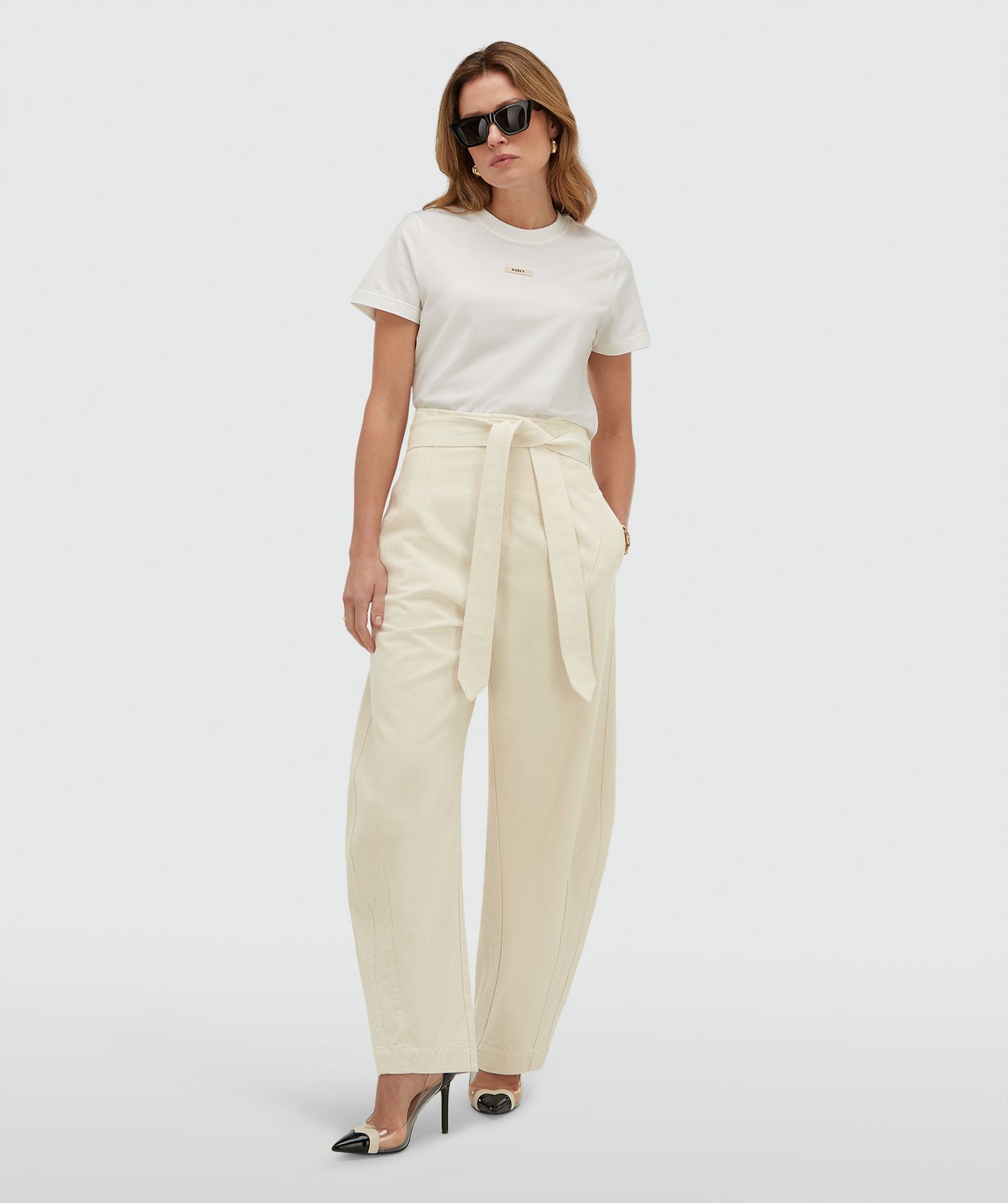 DORIE regular fit T-shirt Off White l JOSH V | Official online shop