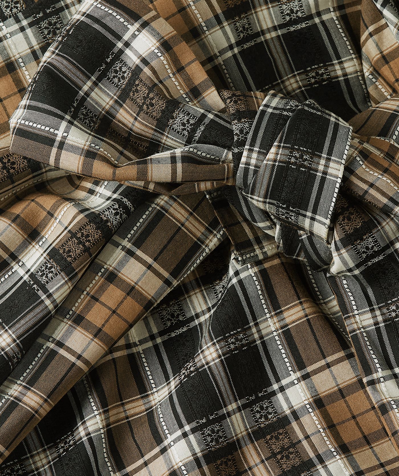 JV-DREYA high-waisted checked mini skirt