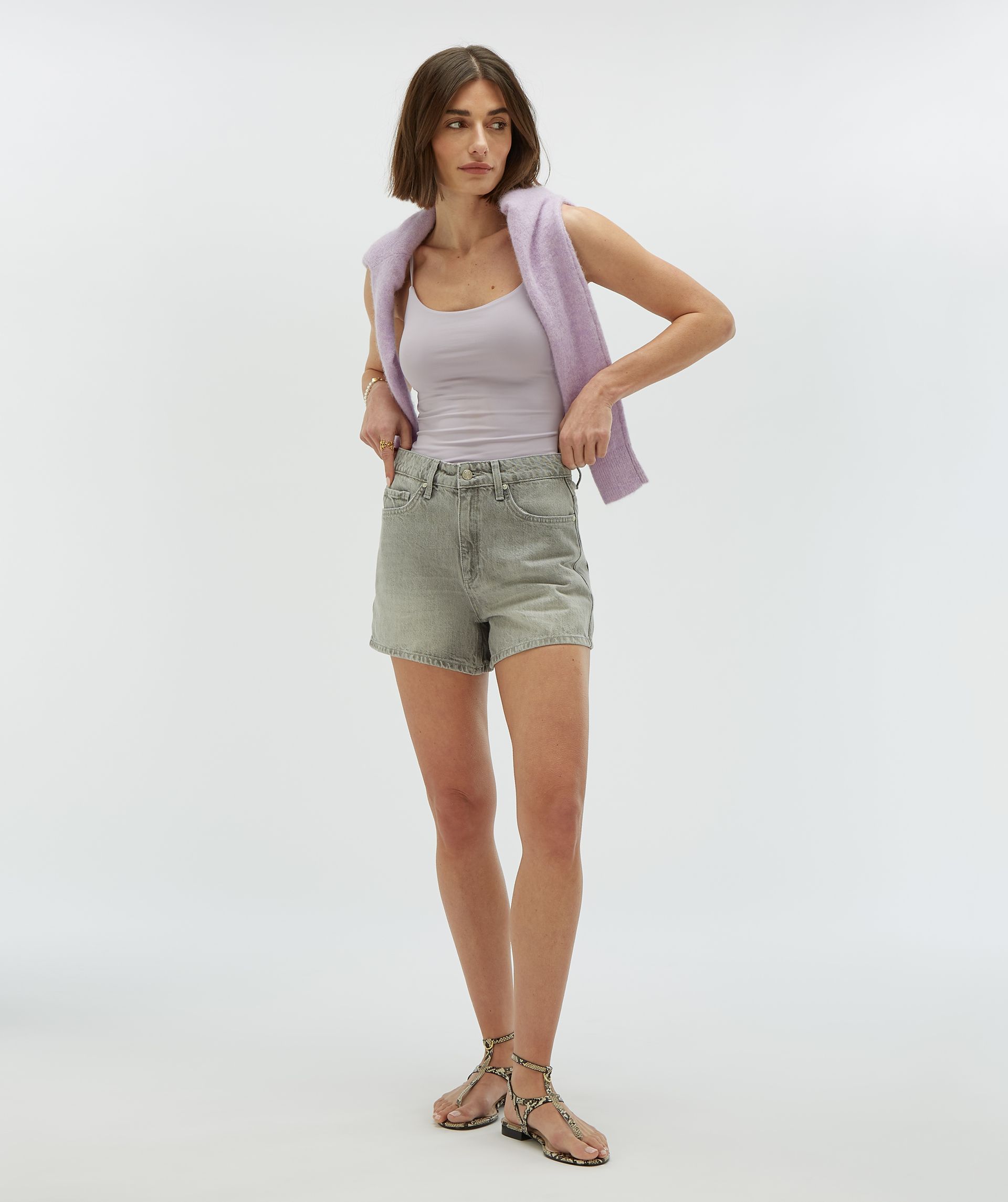 DUNE high waist regular fit shorts