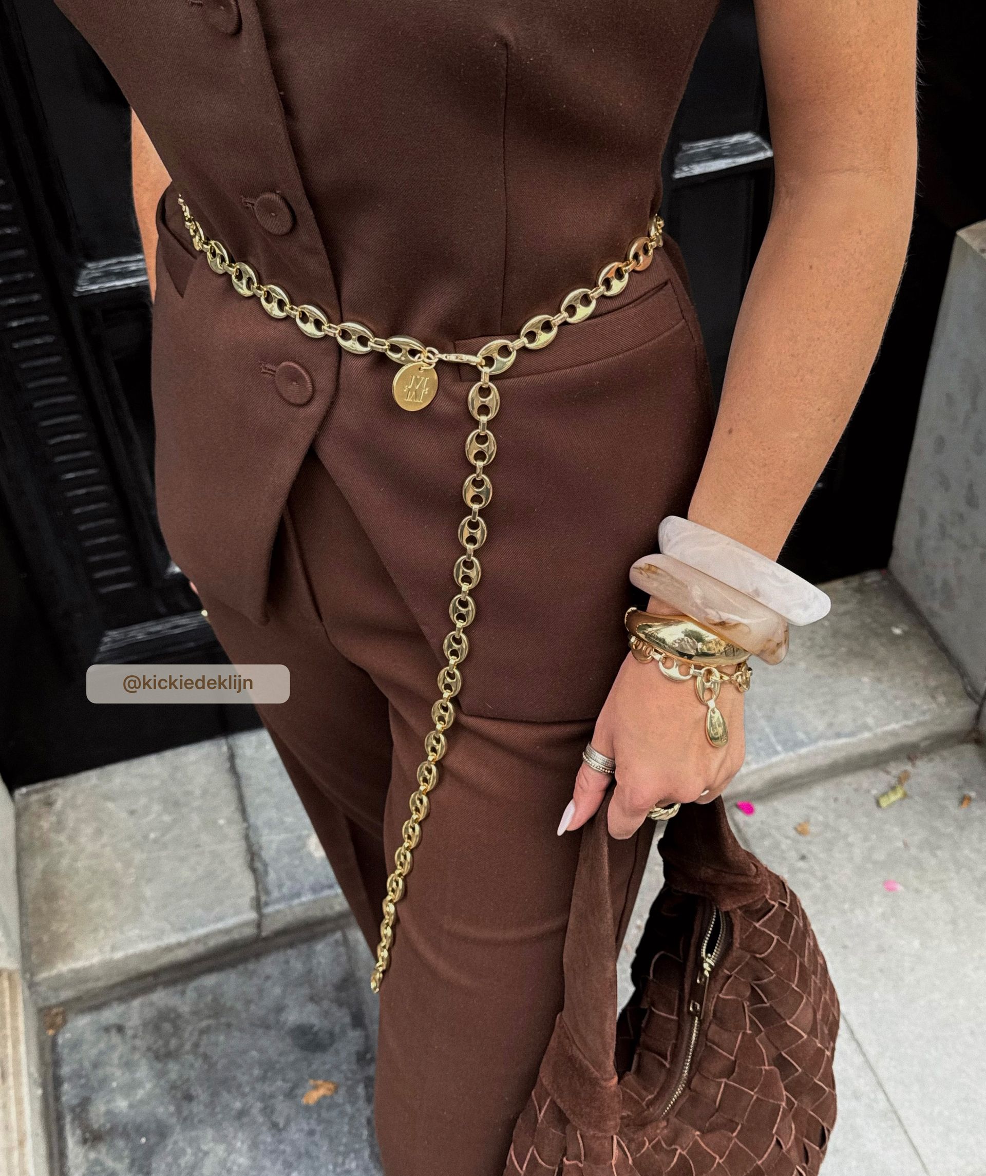 EDDA belt with logo
