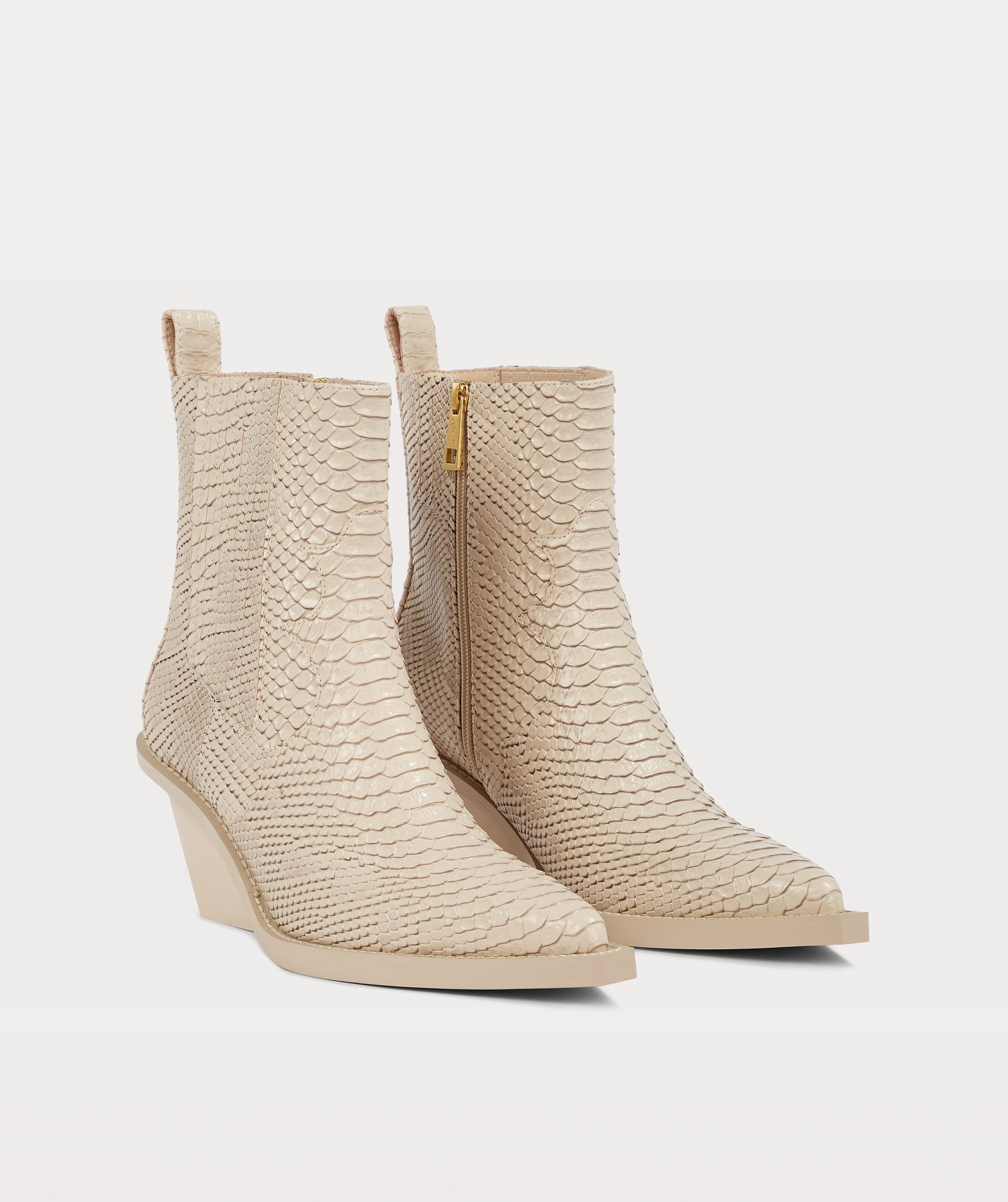 EEFKE enkellaarzen met snake print