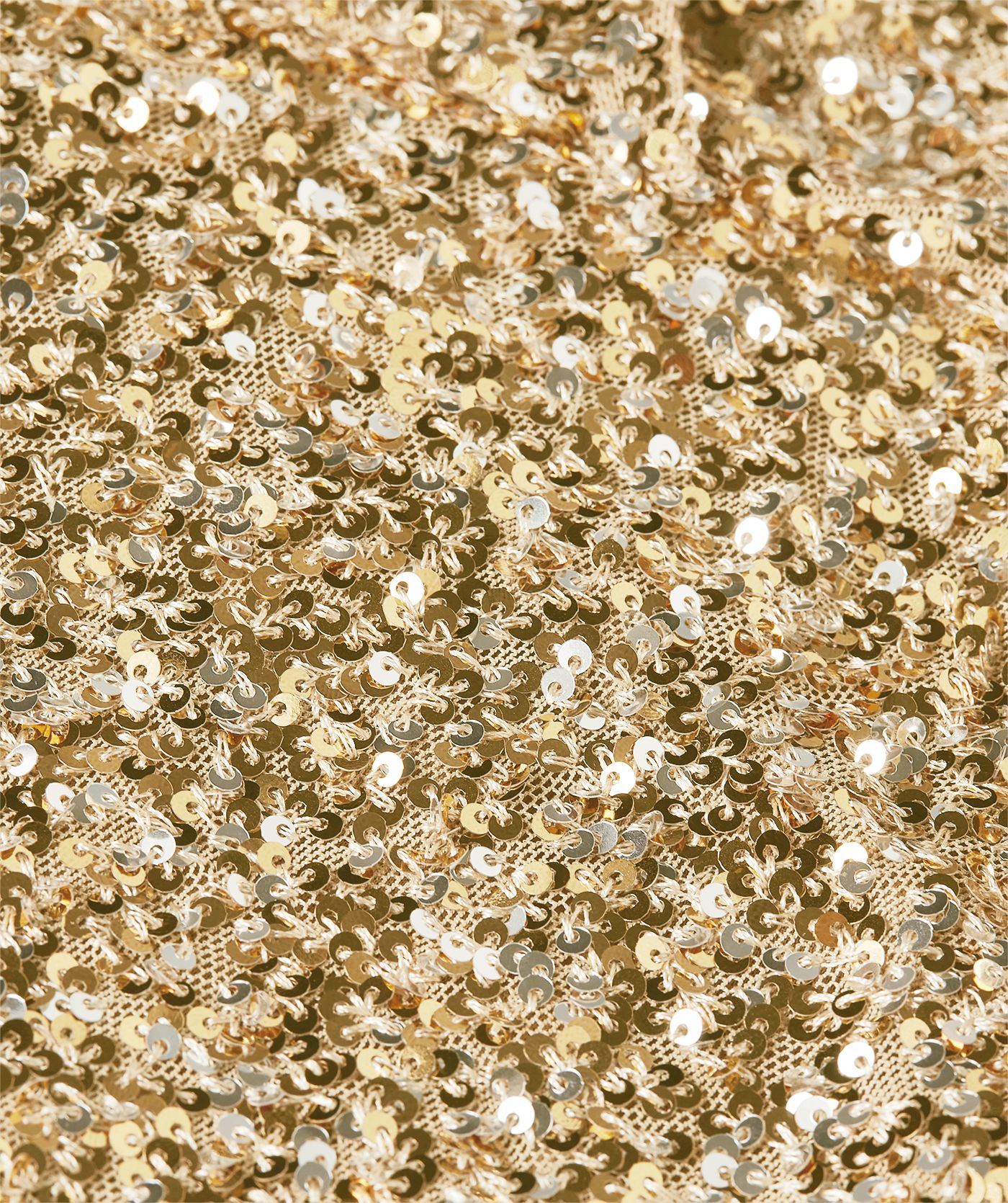 Close-up van de gouden pailletten - JOSH V