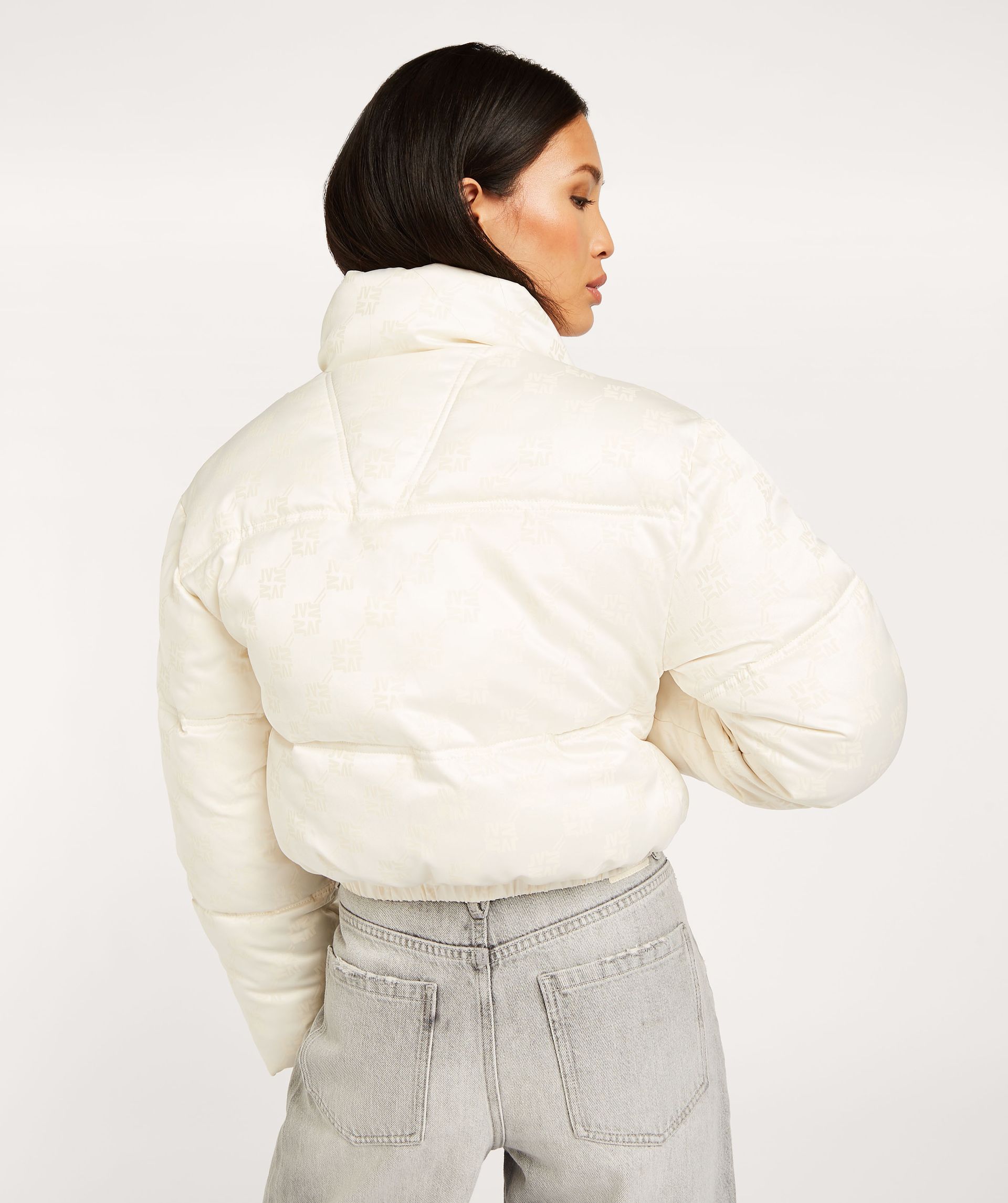 ELLIS kurze Pufferjacke mit Logoprint