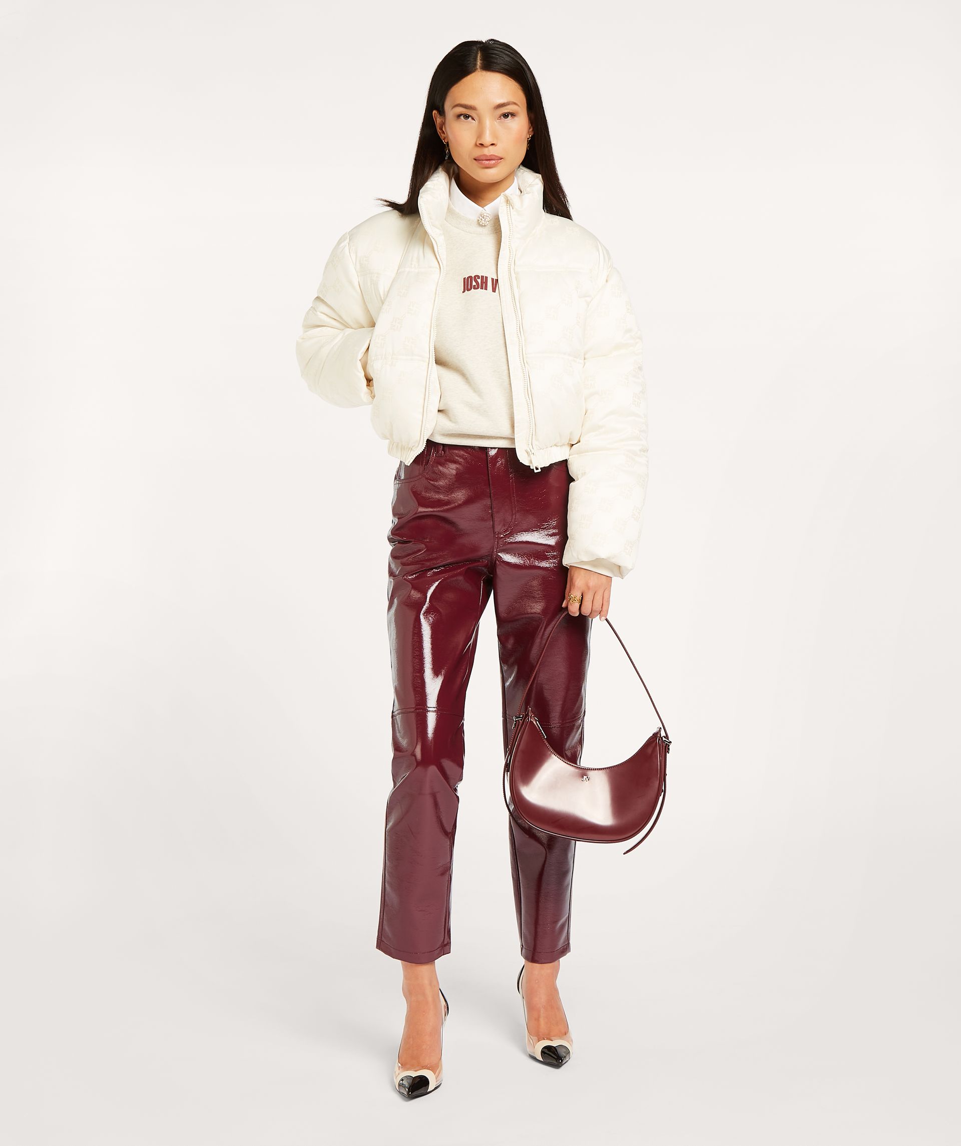 ELLIS kurze Pufferjacke mit Logoprint