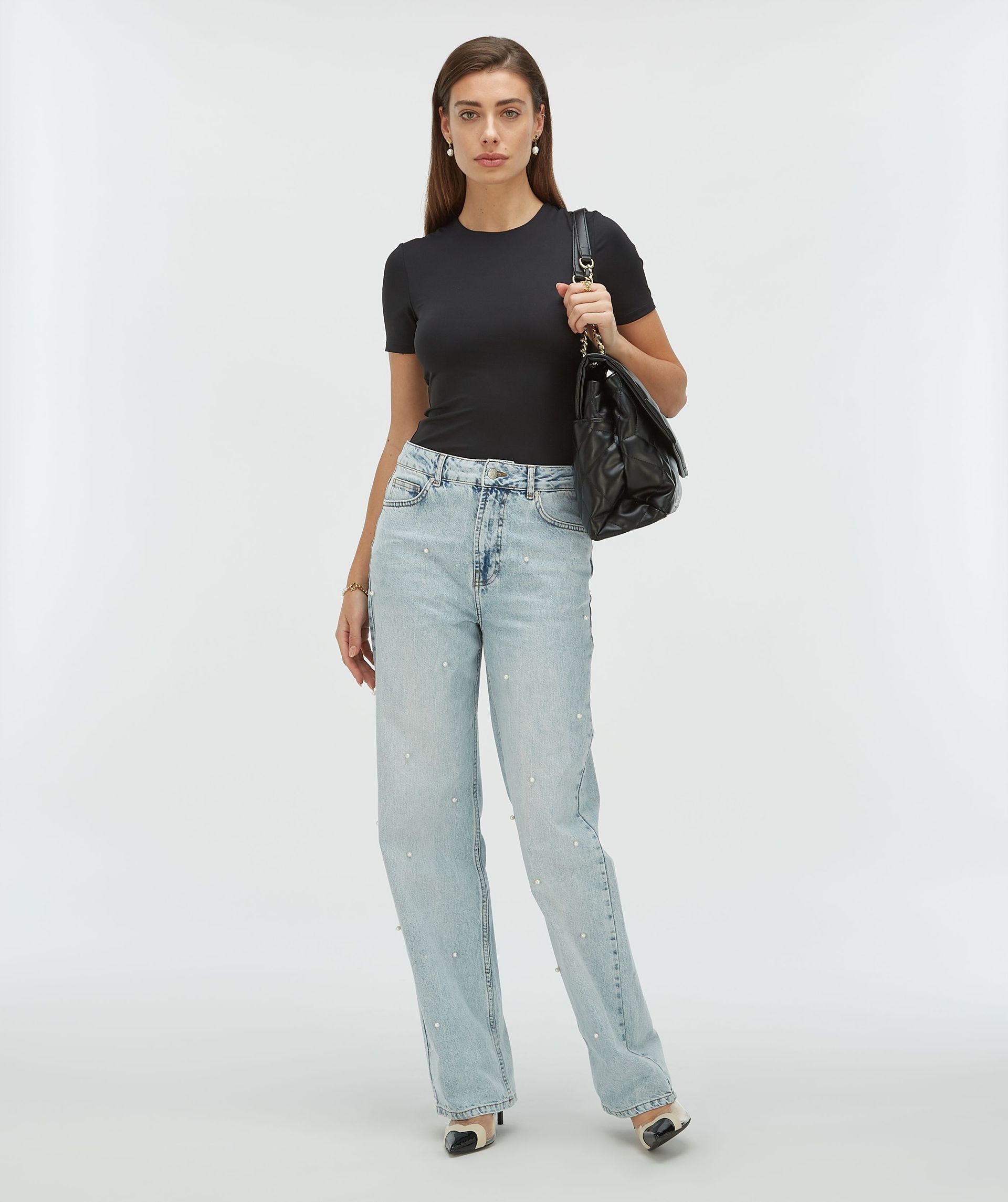 EMILY Enganliegendes T-Shirt