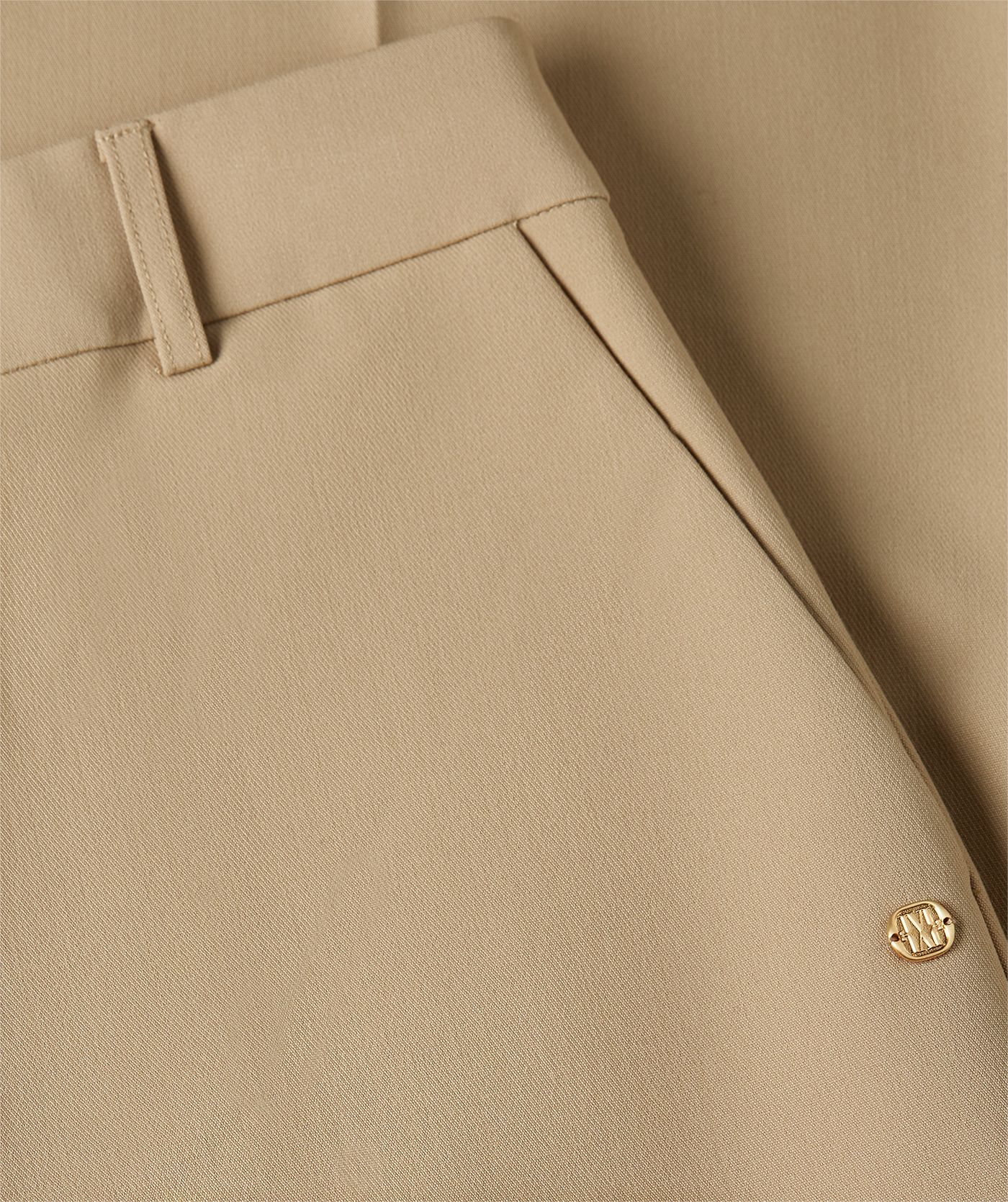 EMMA two-tone mid rise wide leg pantalon 