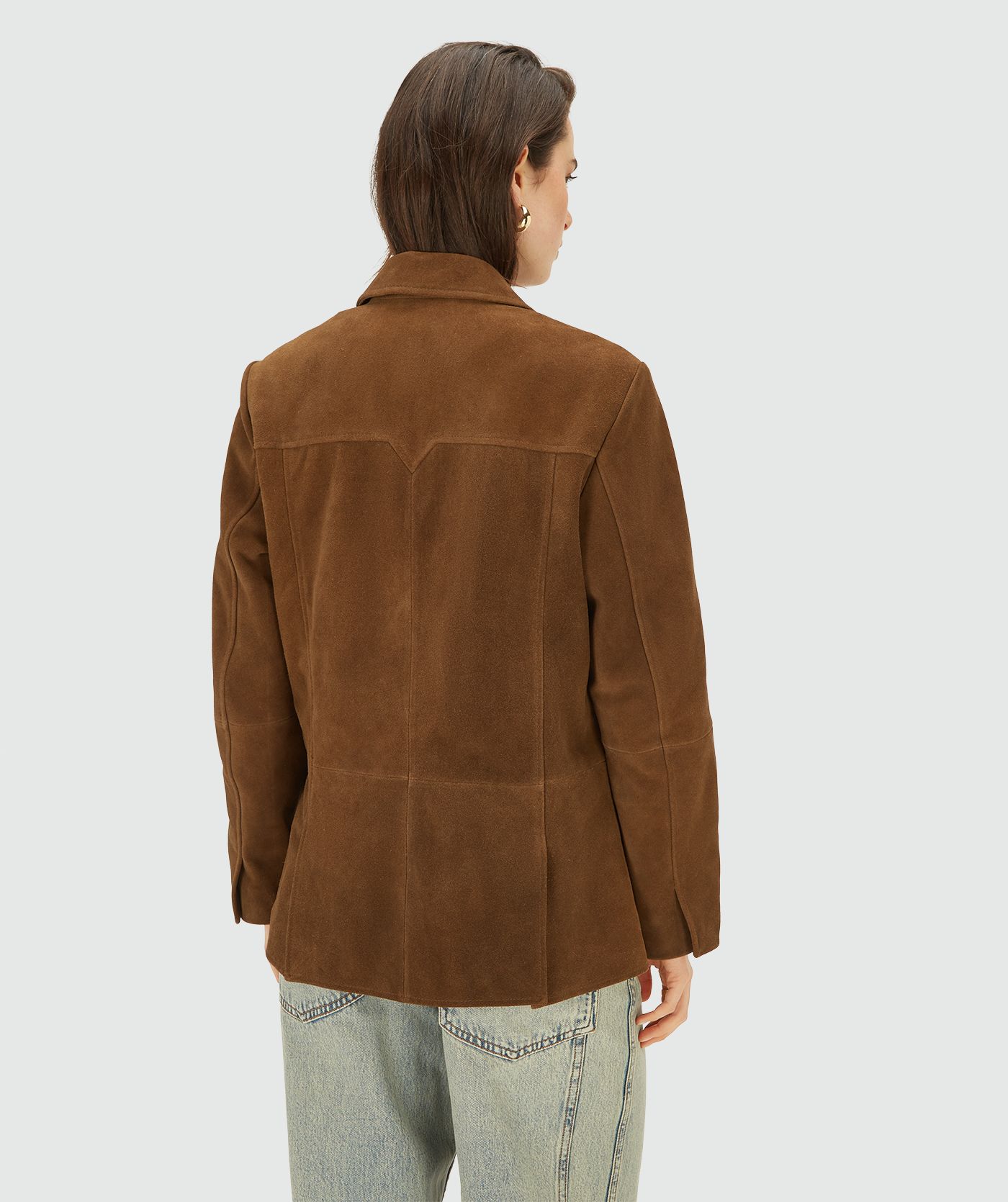 EMSY oversized suede blazer