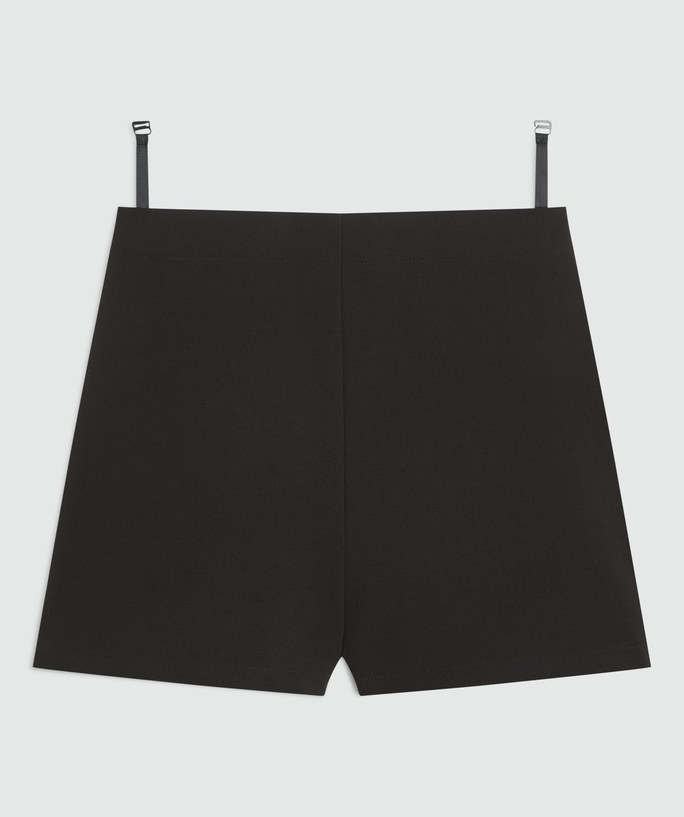 Zwart short zonder model, weergegeven op een lichtgrijze achtergrond - JOSH V