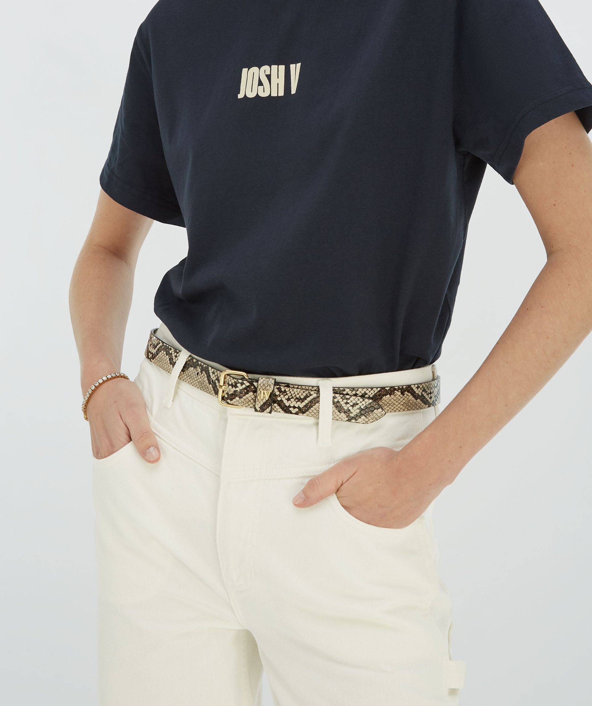EVAI riem met slangenprint