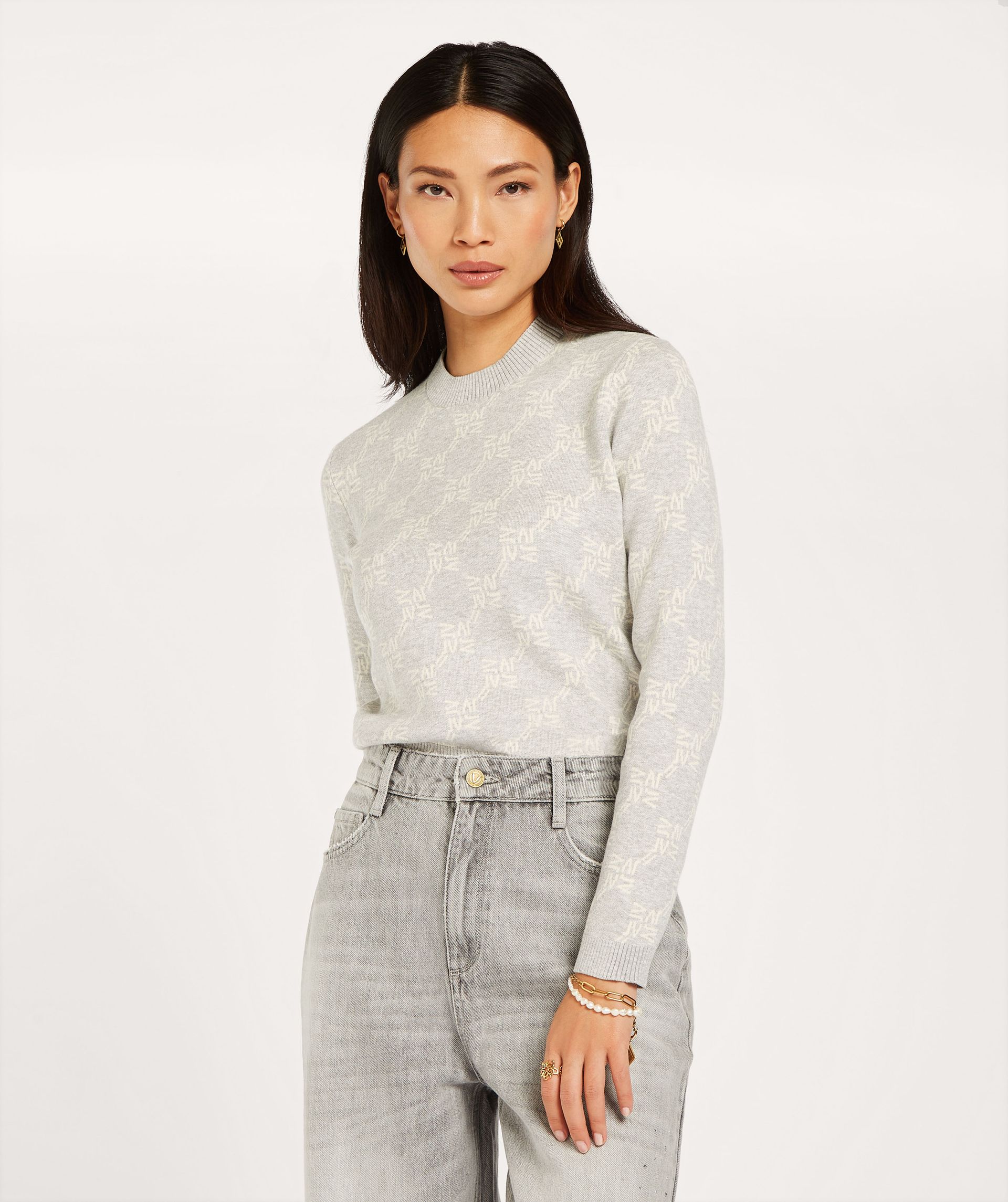 FAE slim fit sweater with logo print