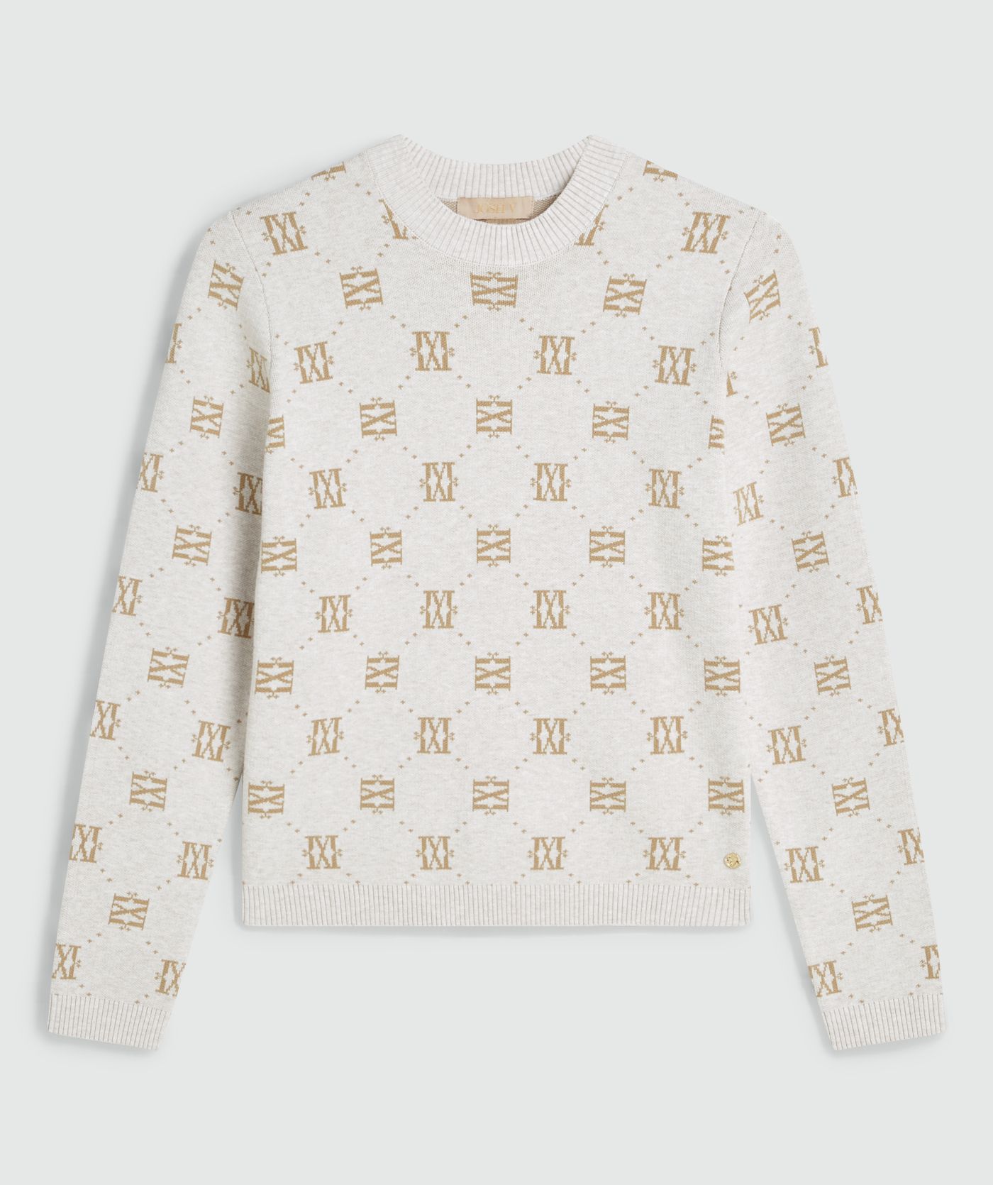FAE straight fit trui met logoprint