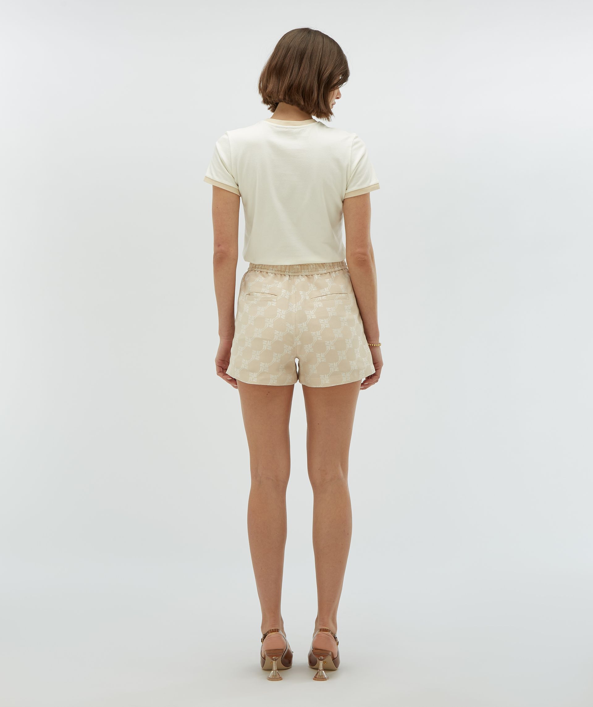 FLORIAN regular fit shorts met logoprint - Josh V