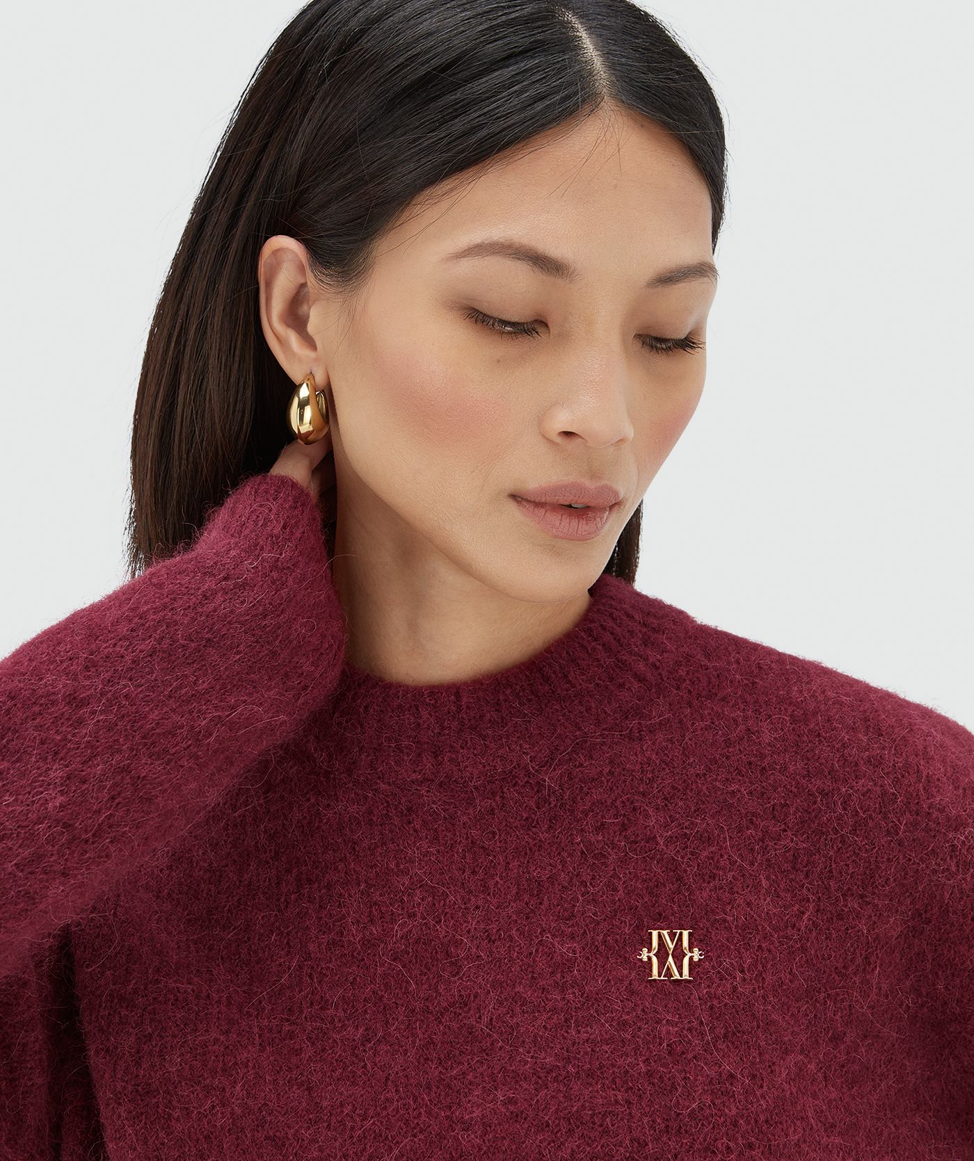 FRESIA oversized trui met merinowol