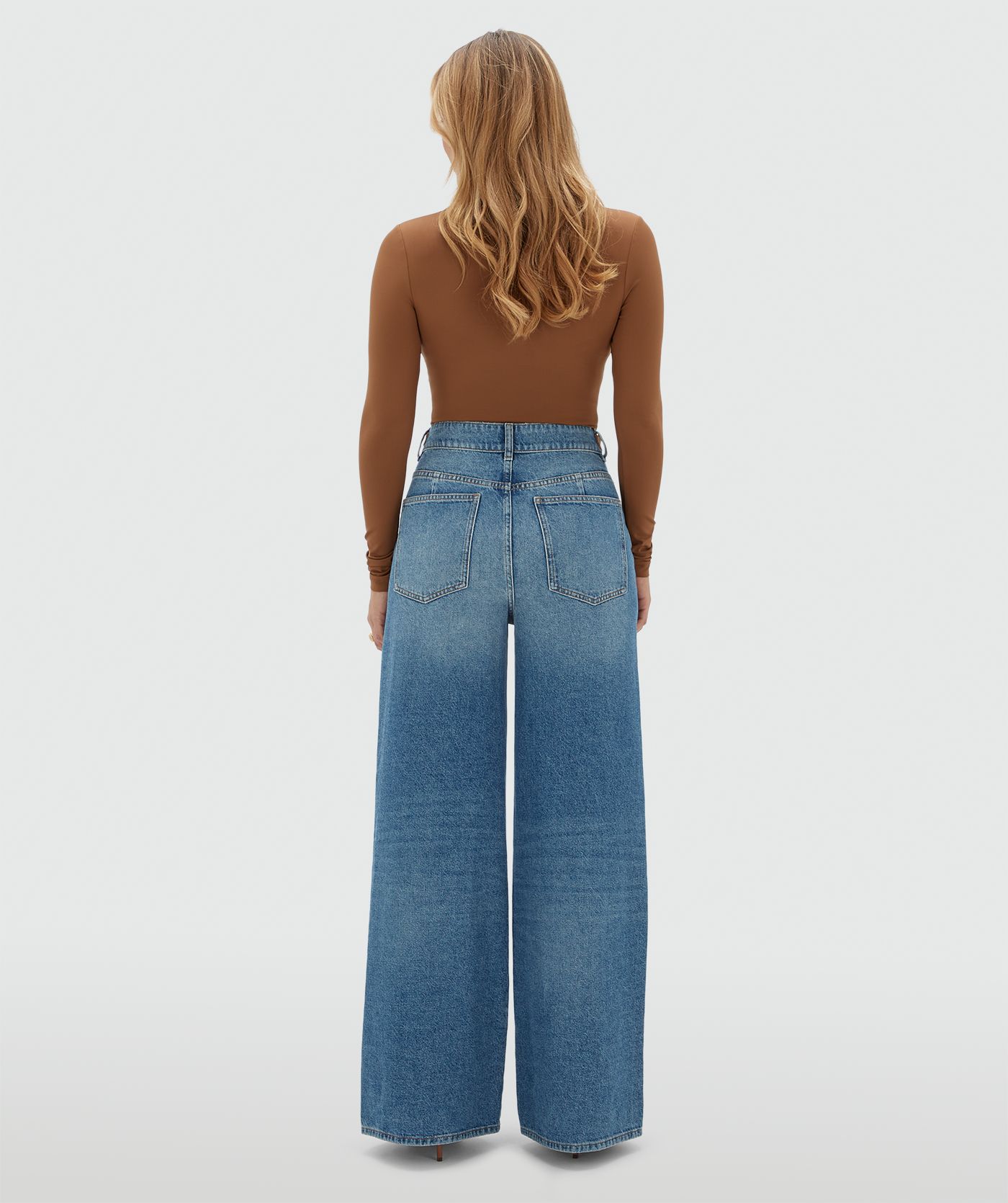 JV-GLORIA high waisted wide leg jeans