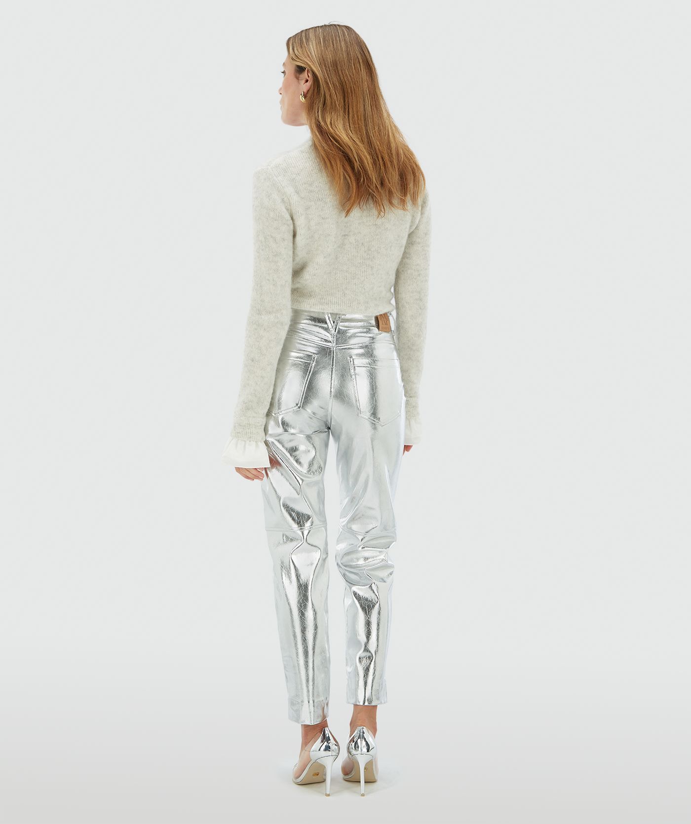 HALIAH high-waisted slim fit trousers