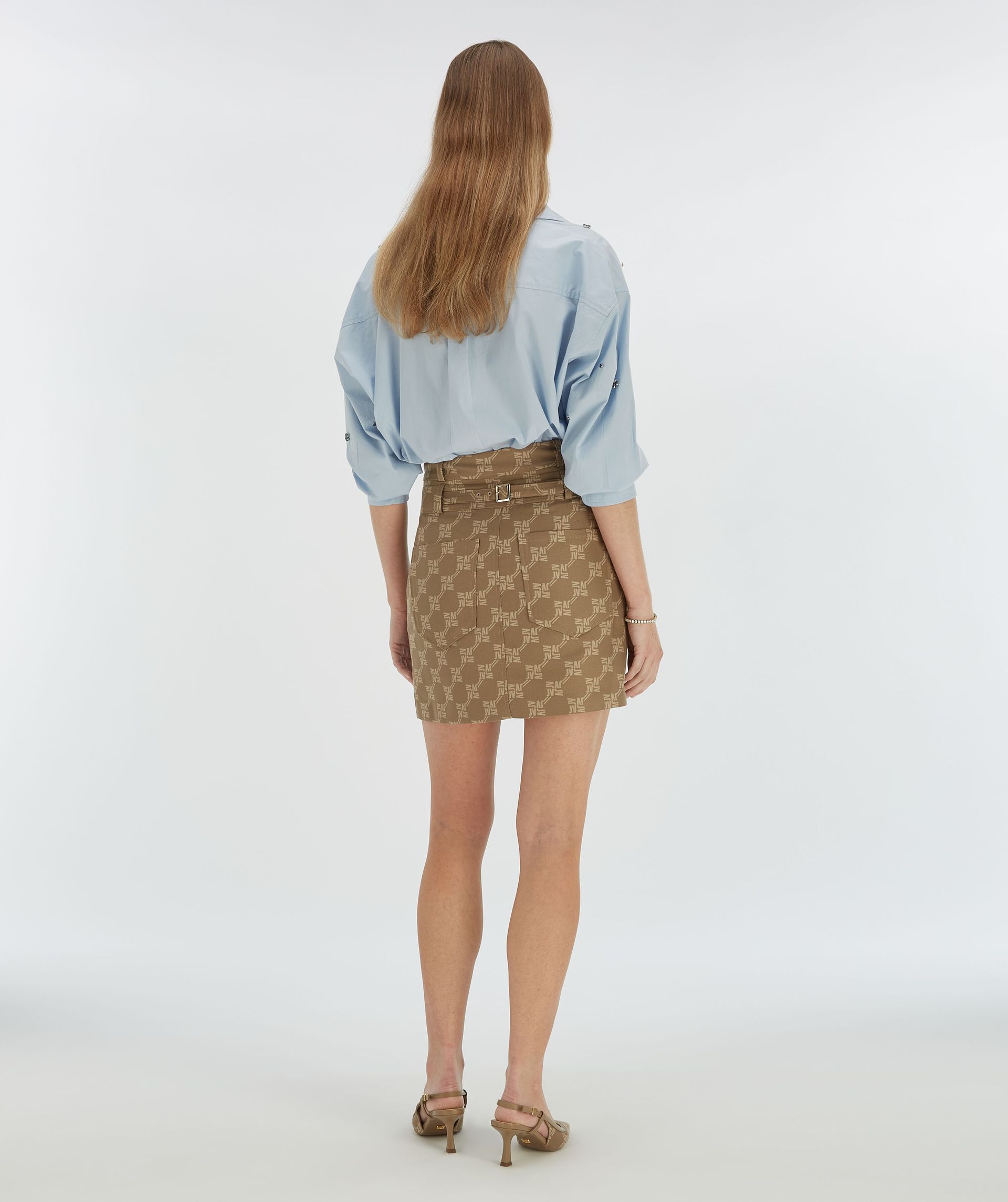 HAVA mini skirt with logo print