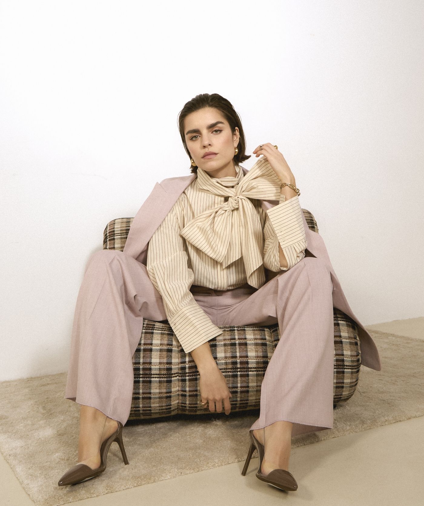 HEDY oversized blouse met strik