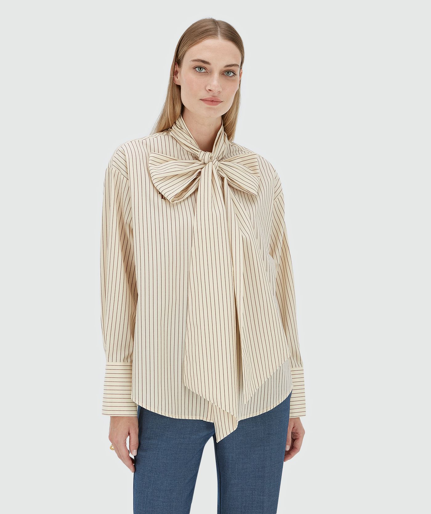 HEDY oversized blouse met strik