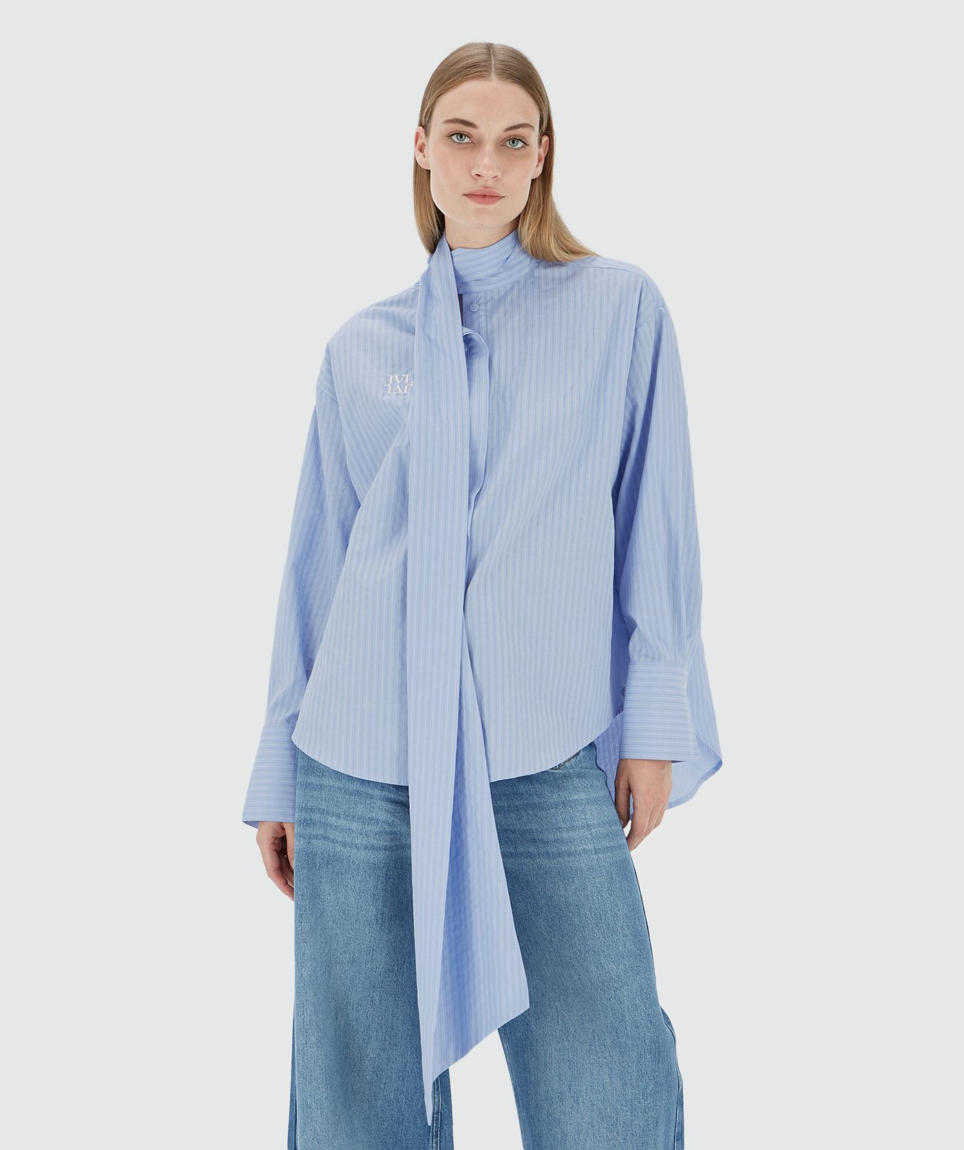 HEDY oversized blouse met strik