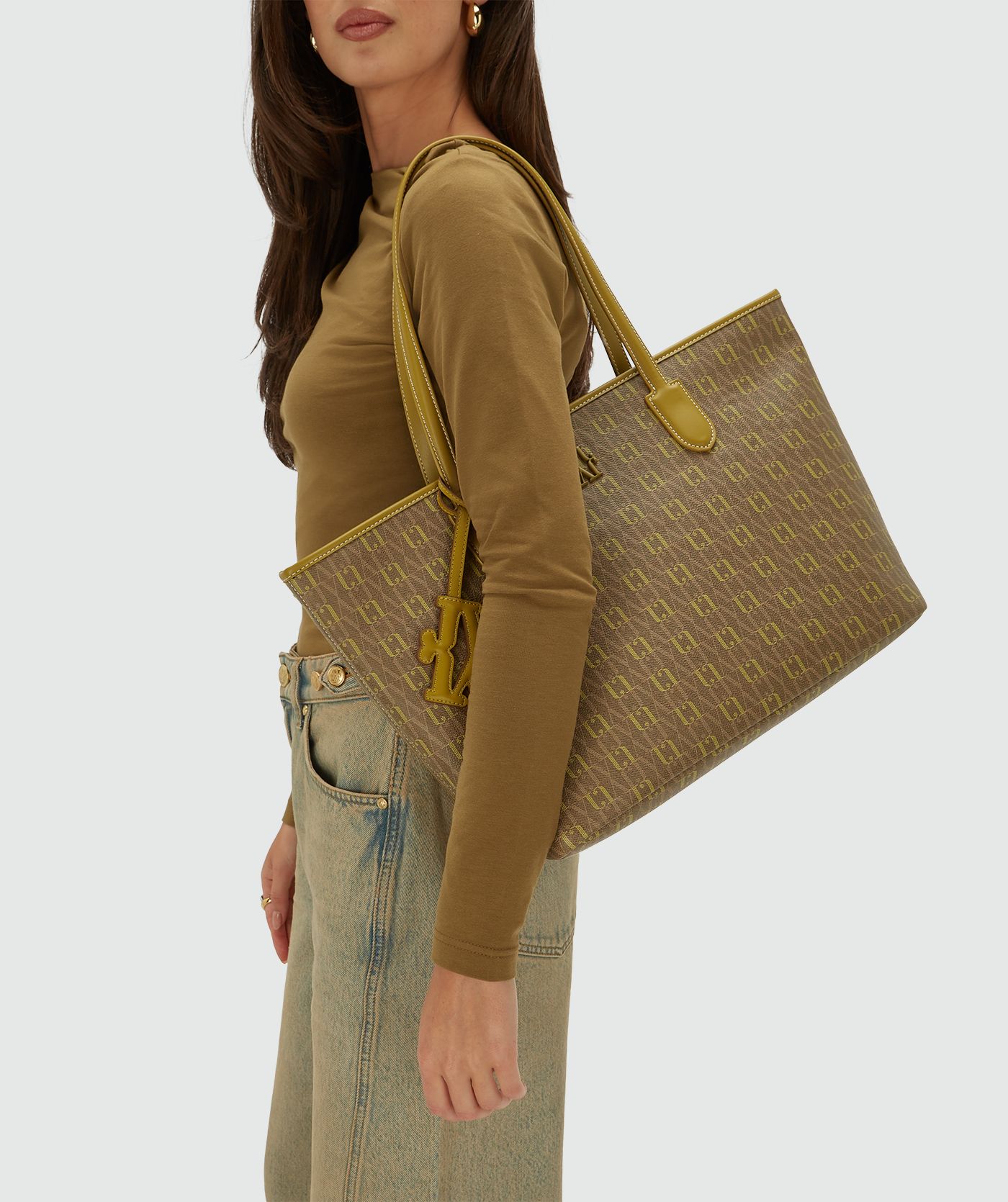 JV-HUDA shopper bag with logo print
