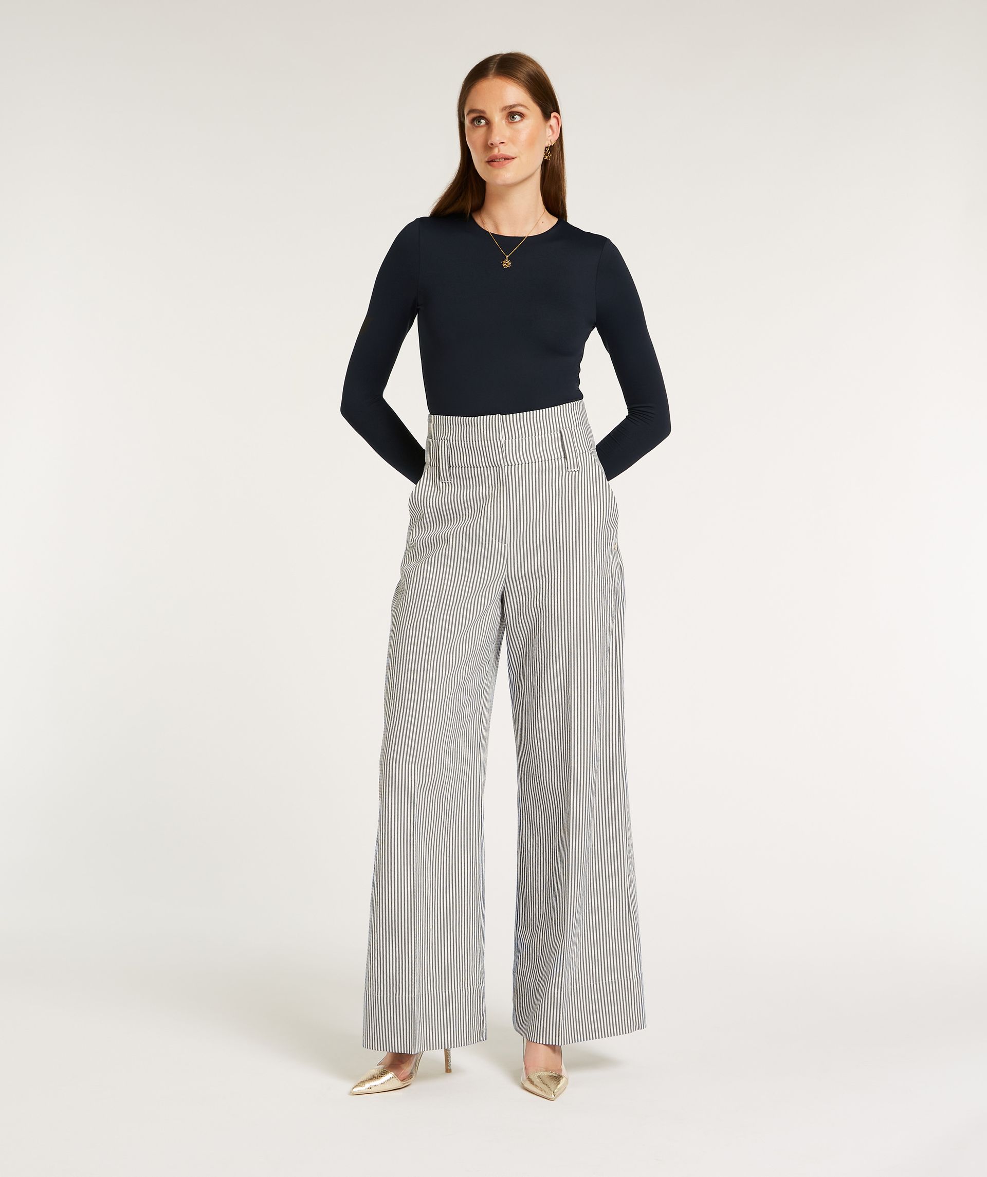 INDIANA high rise wide leg pantalon