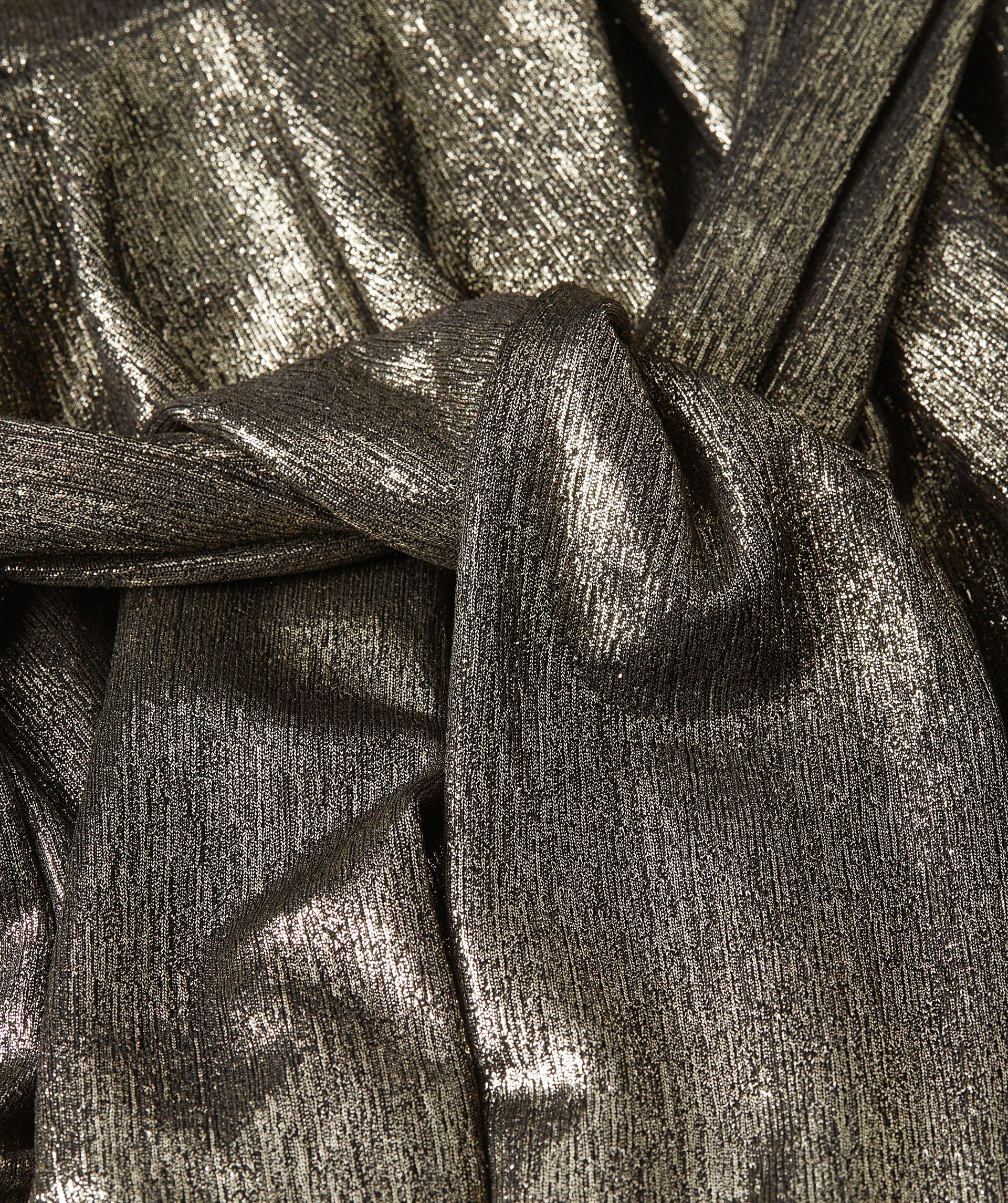 ISABEAU regular fit overslagjurk met glitter