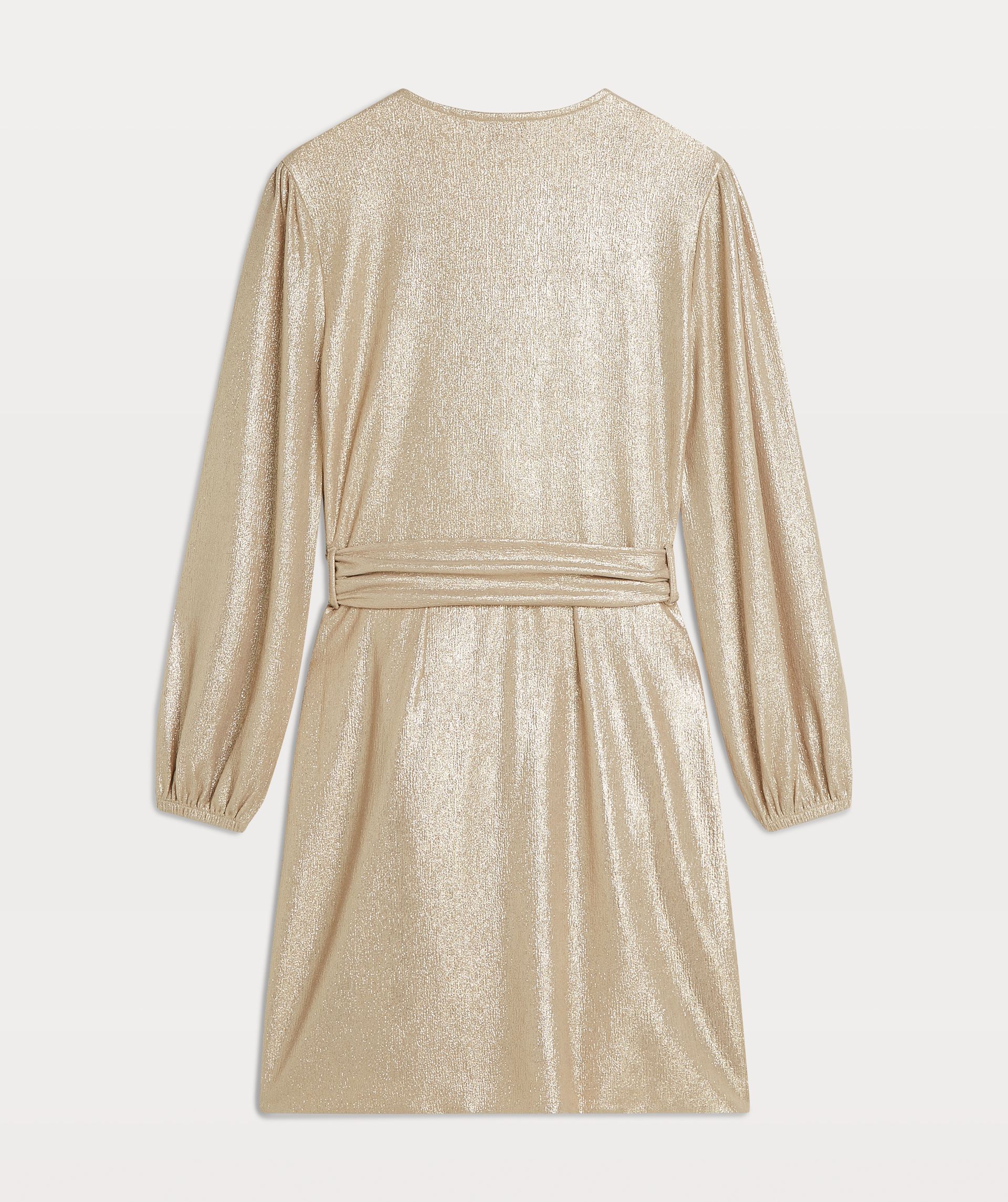 ISABEAU regular fit wrapdress with glitter