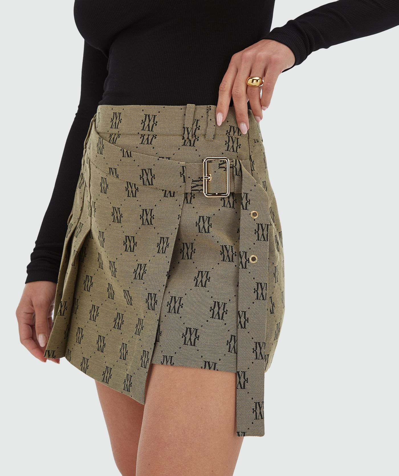 ISADEE mid rise skort met logo