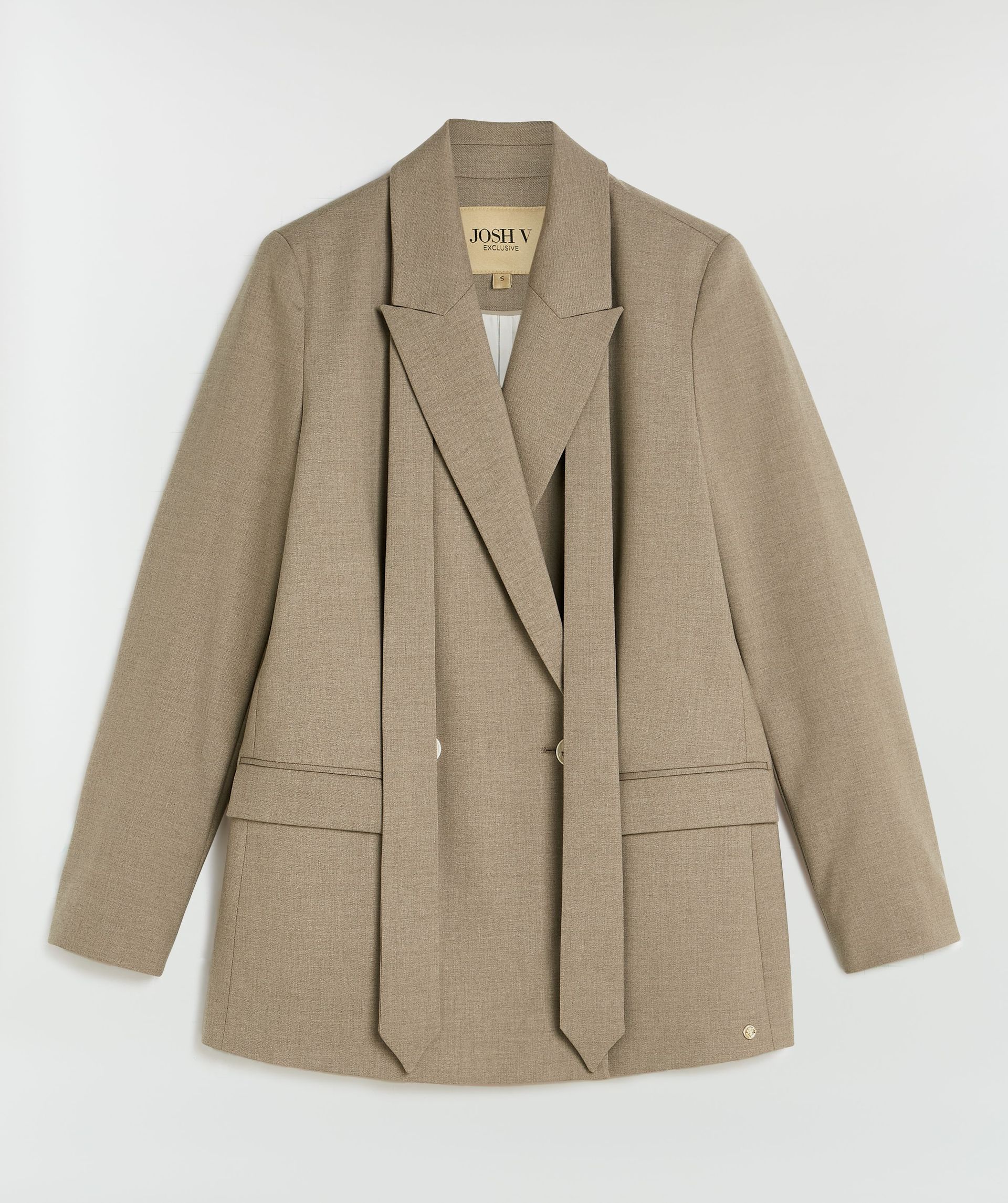 ISE straight fit blazer met strap