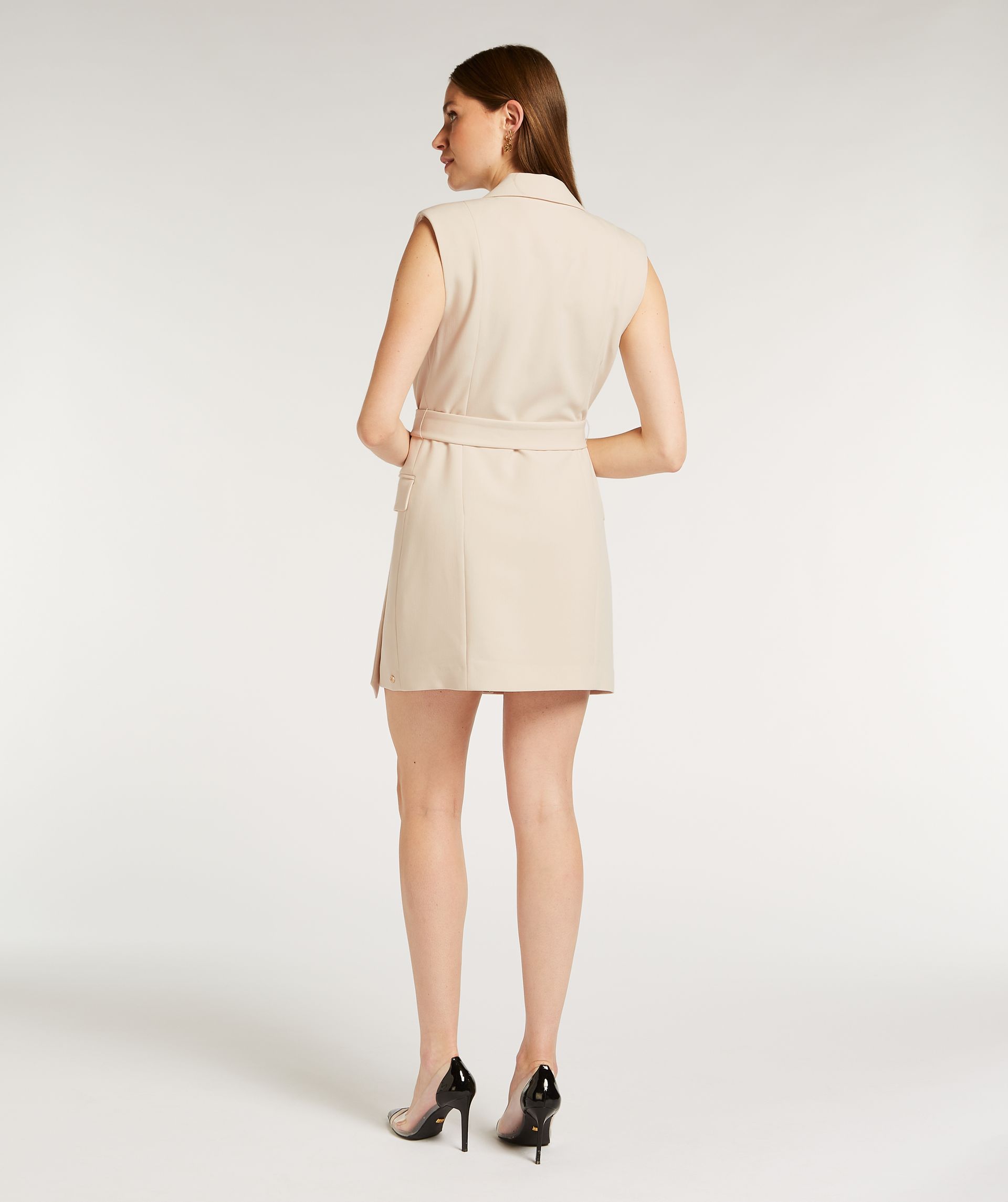 IZABEL straight fit gilet dress