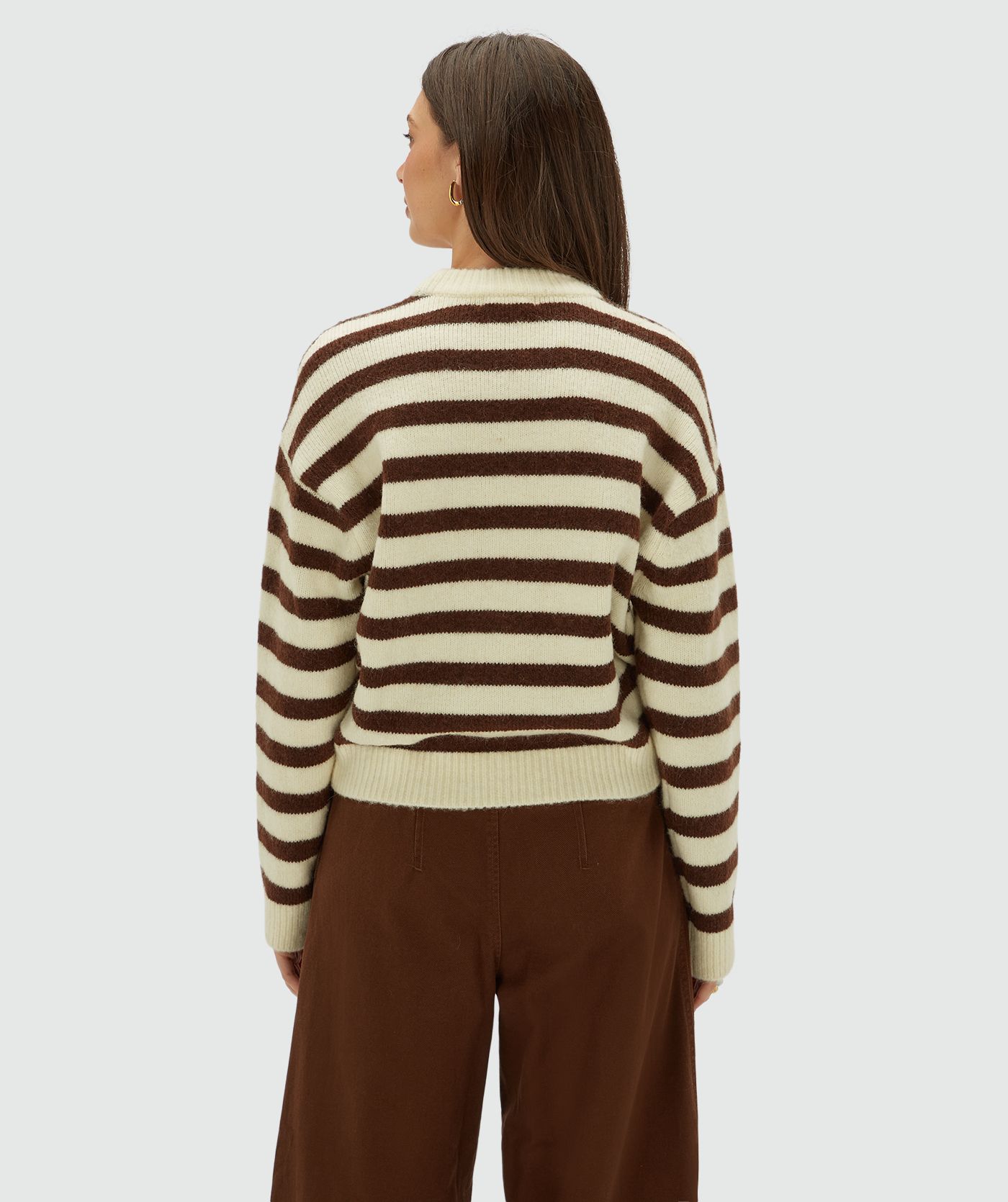 JV-IZE oversized striped sweater