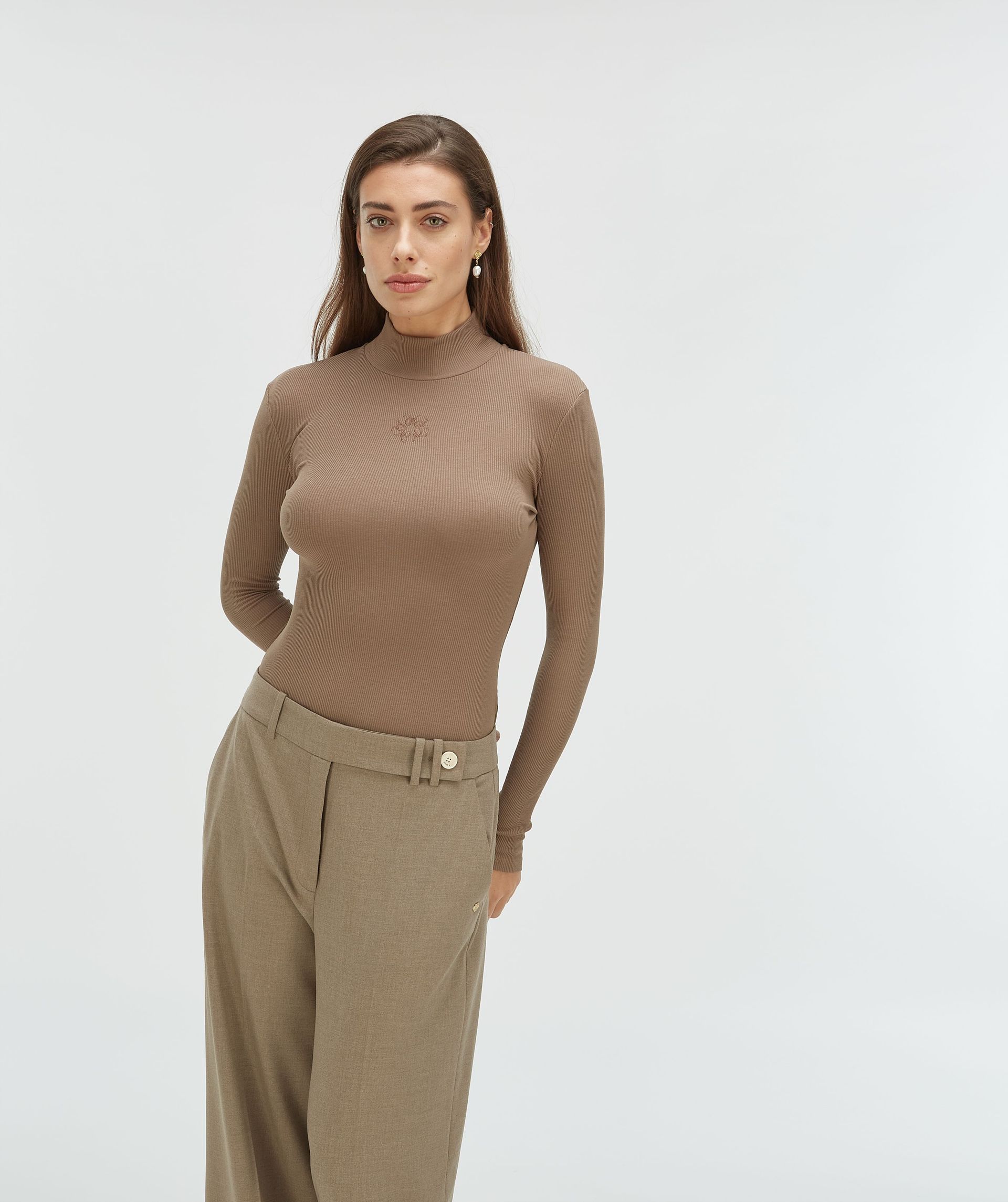 JACKY super skinny fit turtleneck with logo