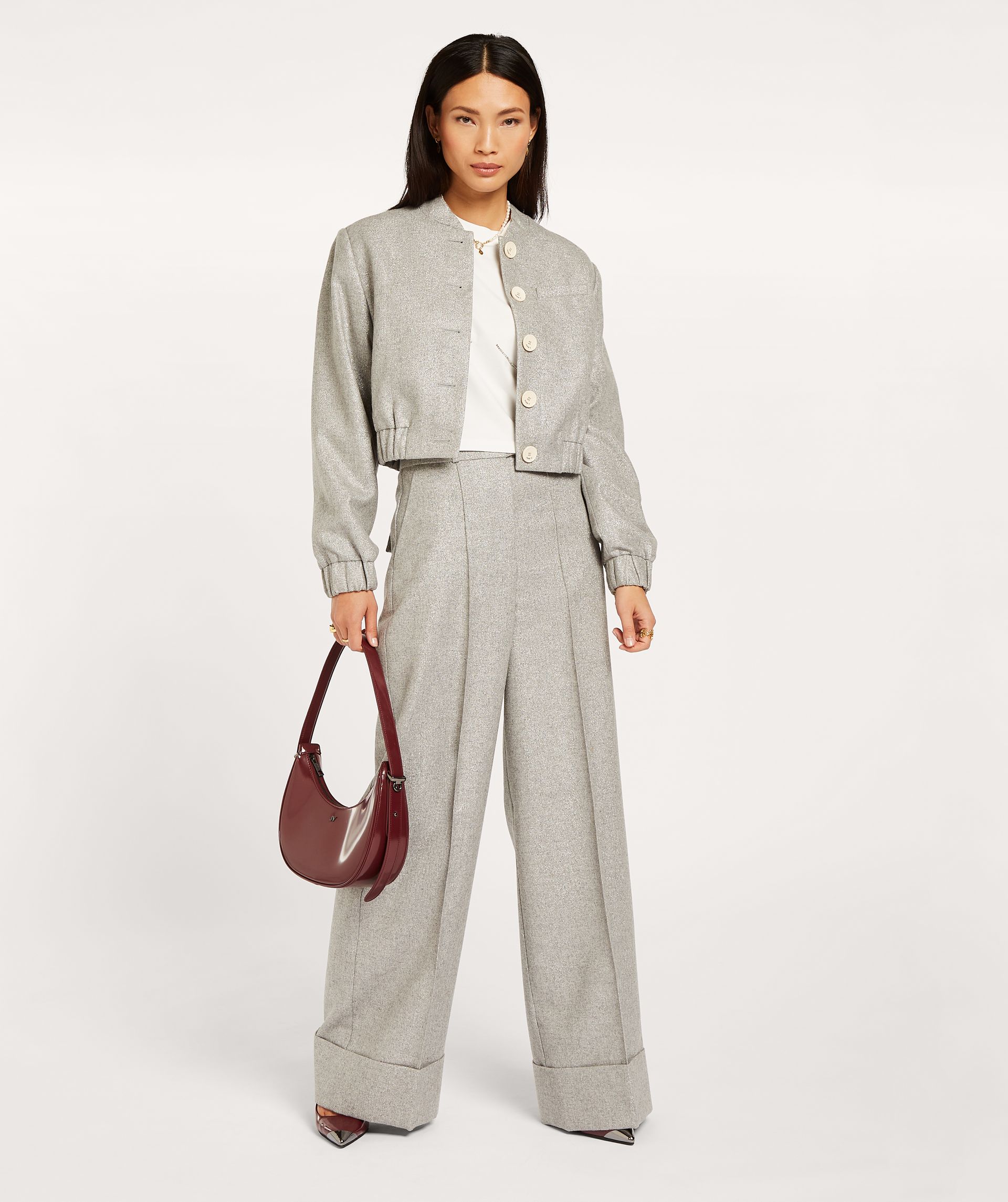 JAGGER weite Hose mit Lurex