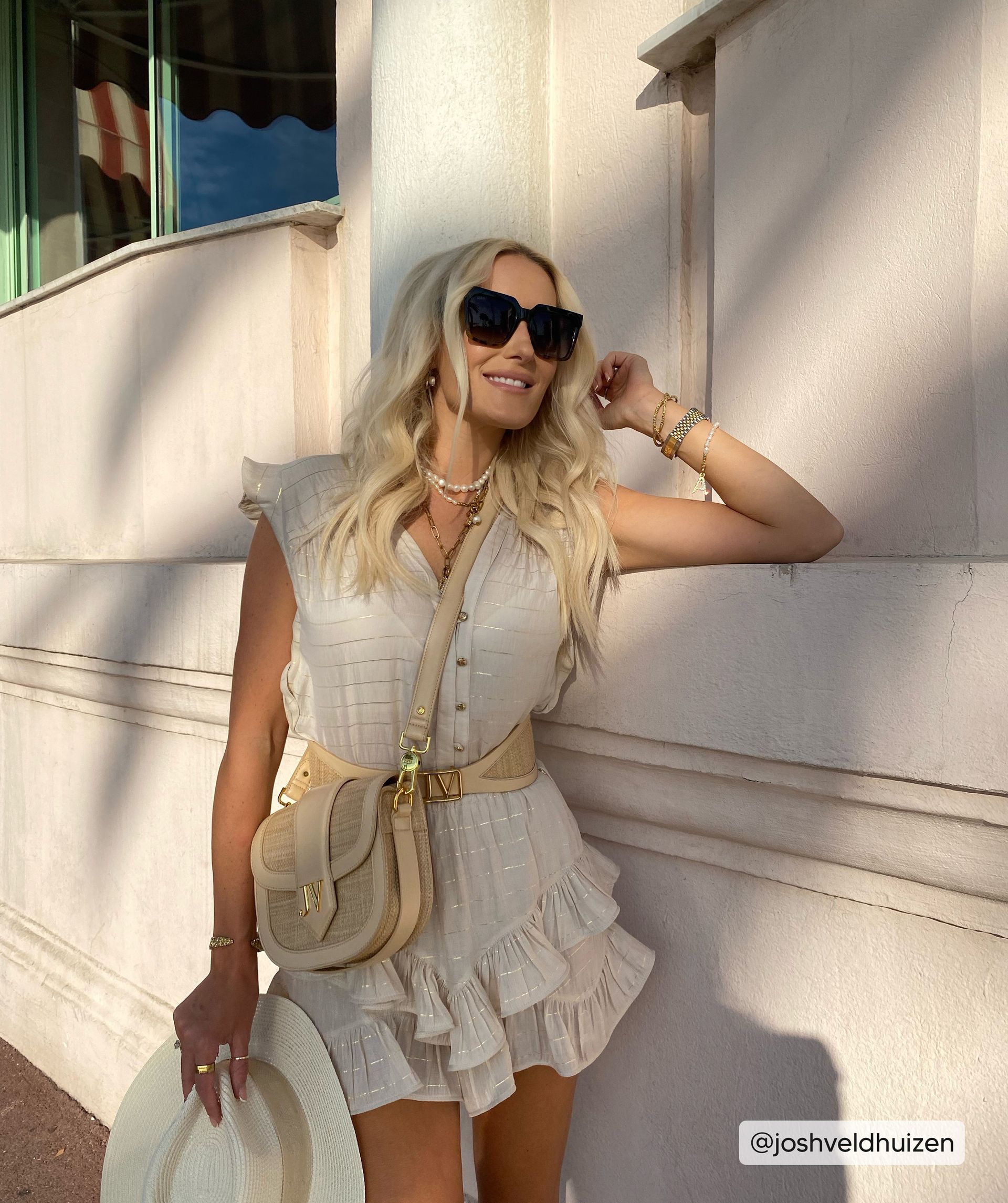 SHARINA Shorts met lurex